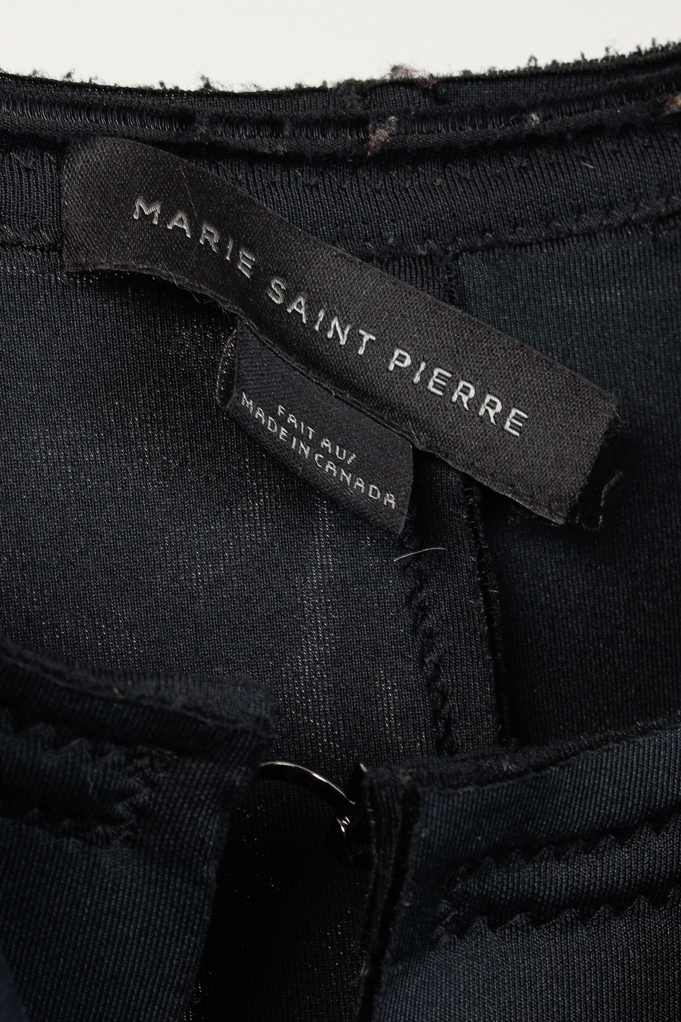 Marie Saint Pierre Marie Saint Pierre Neoprene Hook-Closure Layered-Front Coat Size M / US 6-8 / IT 42-44 - 4 Thumbnail