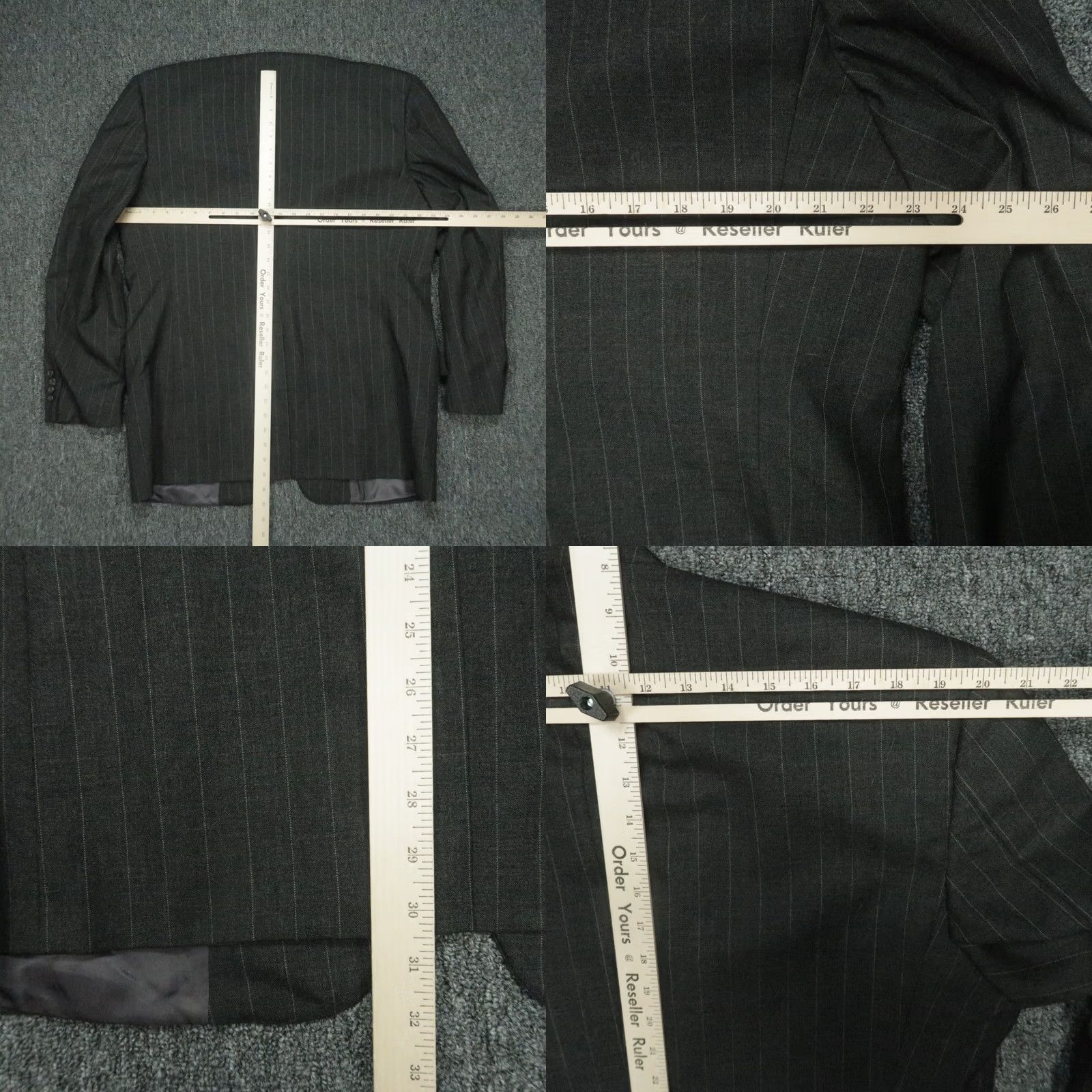 Polo Ralph Lauren VINTAGE Polo Ralph Lauren Blazer Men 44L Gray Wool Pinstripe Striped 2 Piece Blazer Mens Size US XXL / EU 58 / 5 - 8 Thumbnail