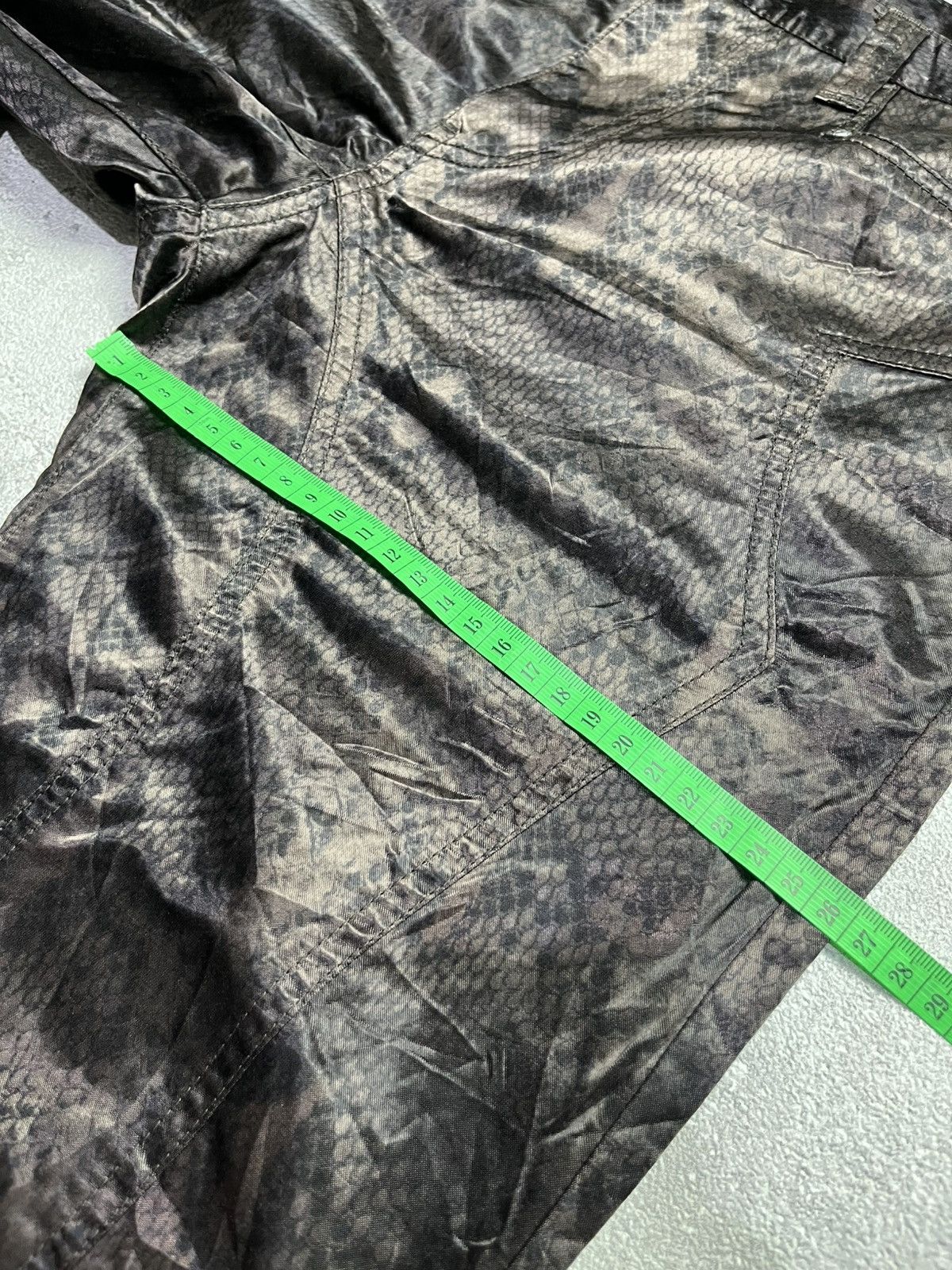Japanese Brand Semanticdesign Snake skin python Flare Laces Pant Size US 30 / EU 46 - 14 Thumbnail