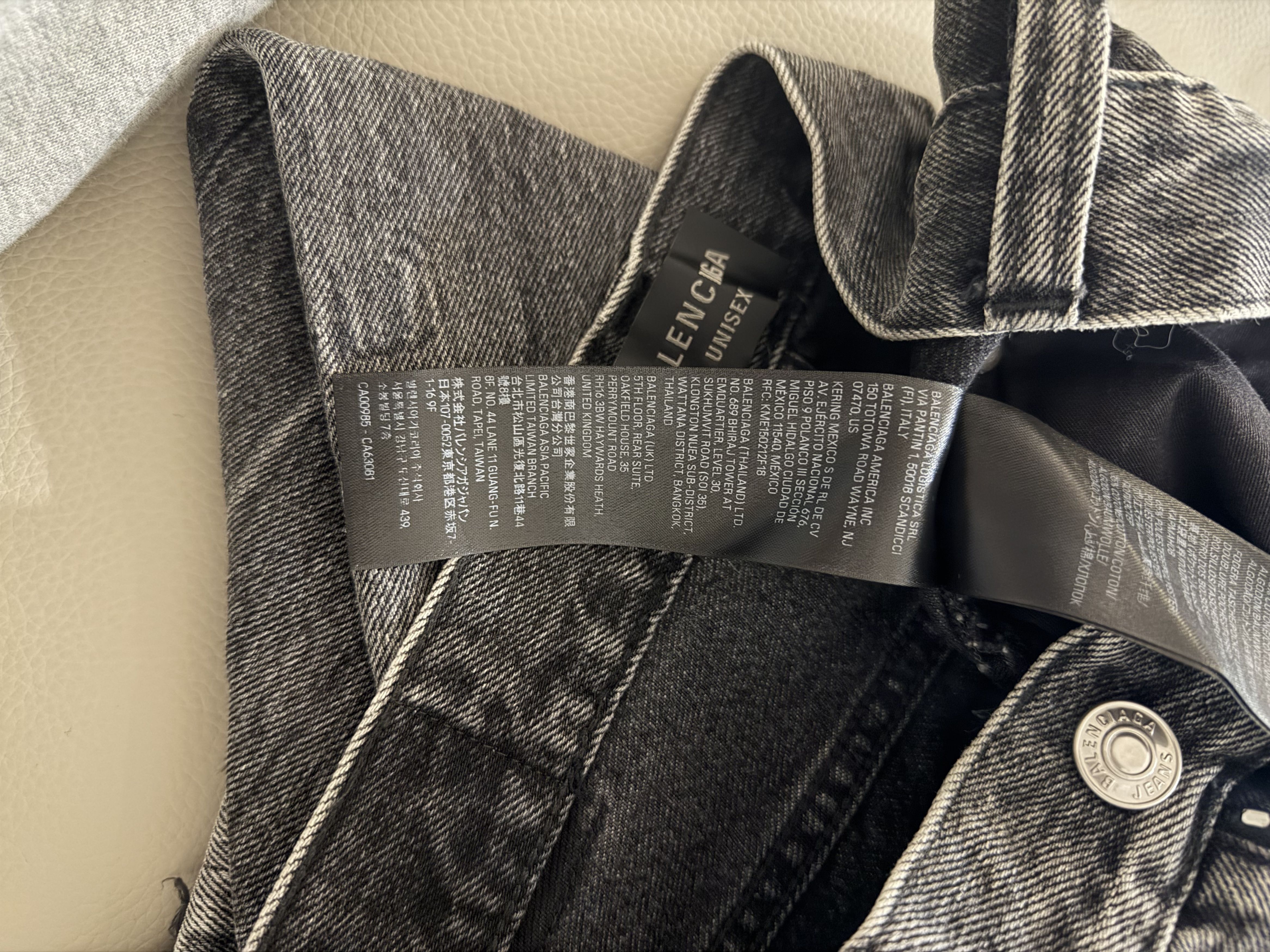 Balenciaga *Sz. XS* Balenciaga Lost Tape Flared Denim Grey Size US 30 / EU 46 - 11 Thumbnail