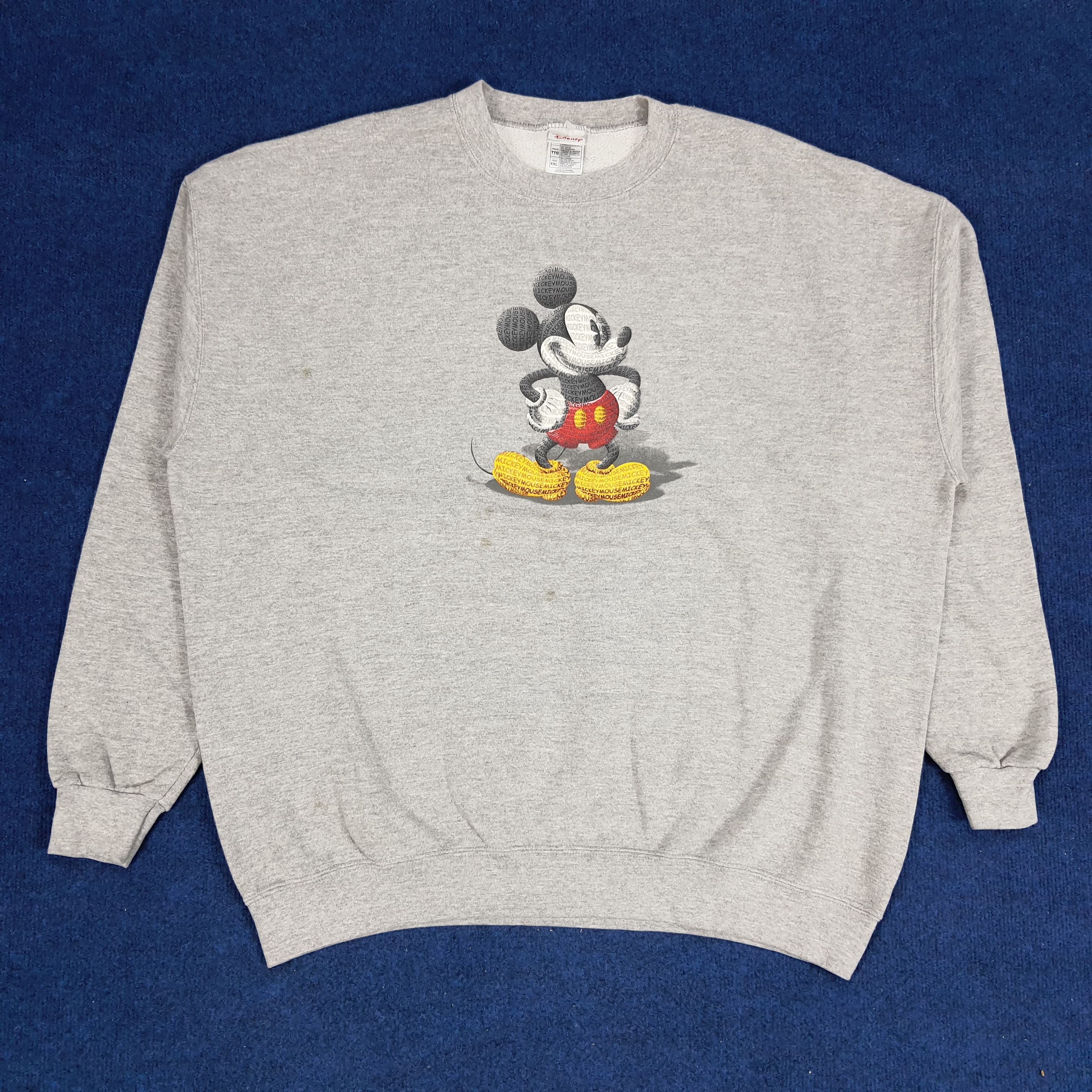 Disney × Mickey Mouse × Vintage Vintage Disney Mickey Mouse Monogram Sweatshirt Size US XXL / EU 58 / 5 - 1 Thumbnail