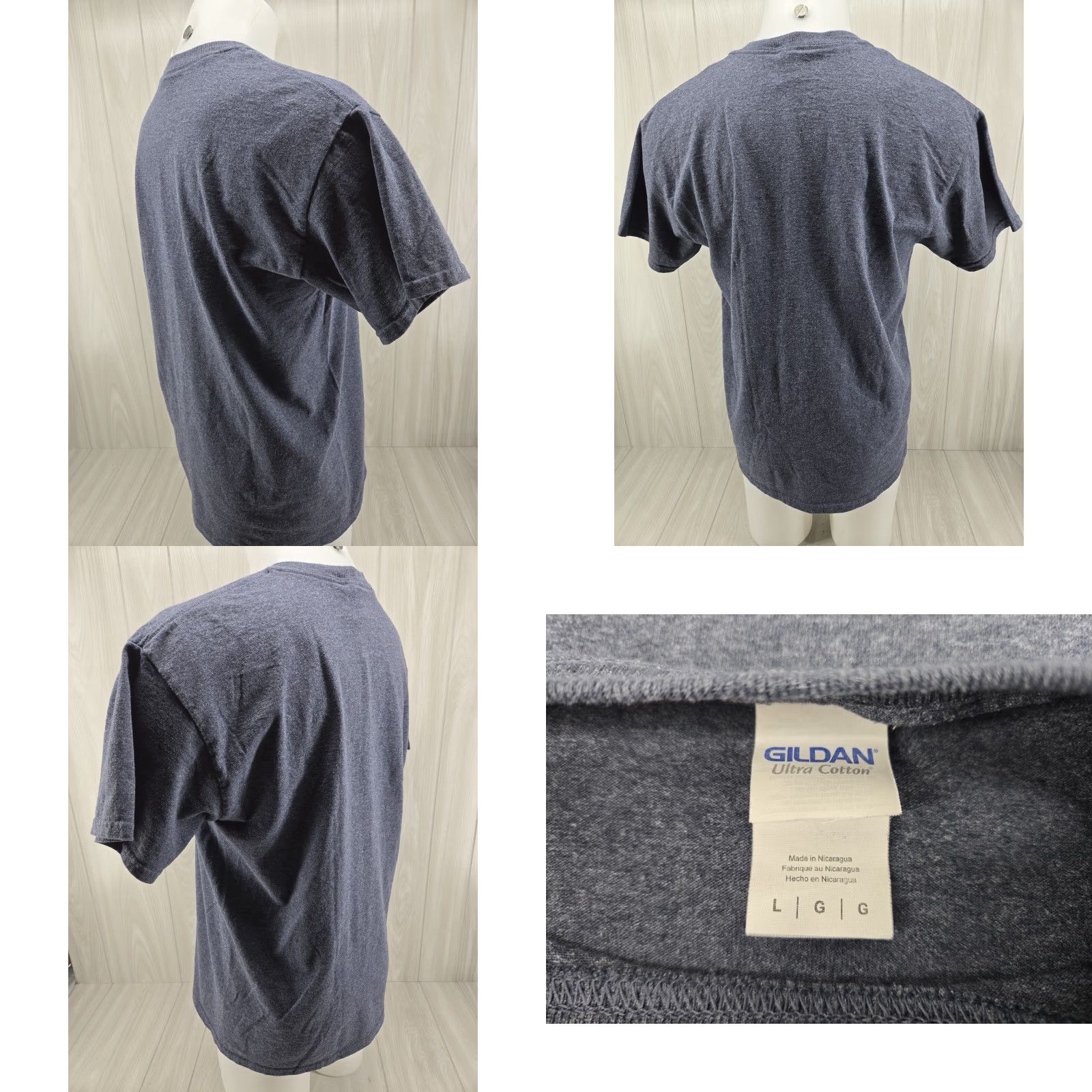 Gildan Gildan T-Shirt Drysdales Tulsa OK Mens Blue Gray L Crew Neck Short Sleeve Cotton Western 2020s? Size US L / EU 52-54 / 3 - 8 Thumbnail