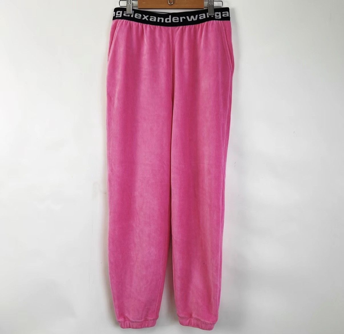 Alexander Wang Alexander Wang Pink Logo Waistband Jogger Pants K12 Size 25" / US 0 / IT 36 - 1 Thumbnail