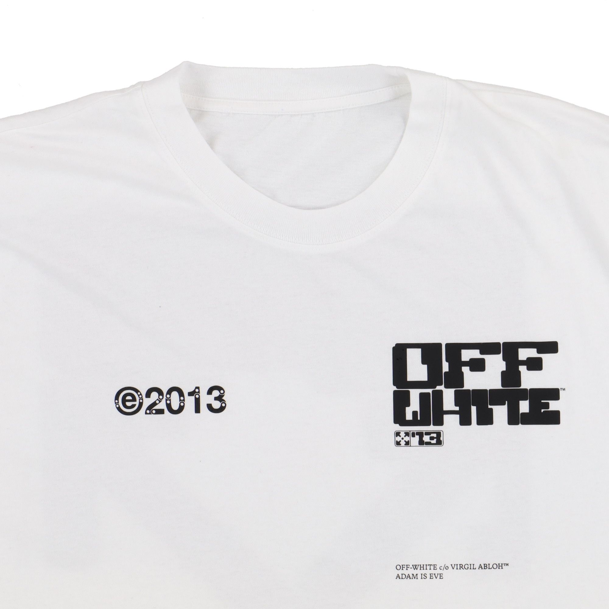 Off-White White Tech Marker Adam Is Eve Oversized T-shirt Size US XS / EU 42 / 0 - 6 Thumbnail