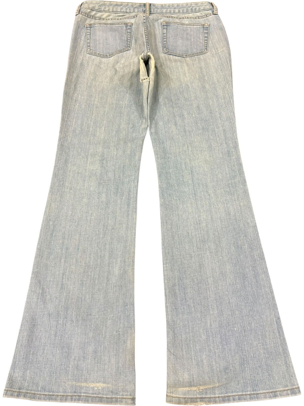 Uniqlo Vintage Japanese Uniqlo Light Wash Distress Flare Jeans Size US 32 / EU 48 - 2 Thumbnail