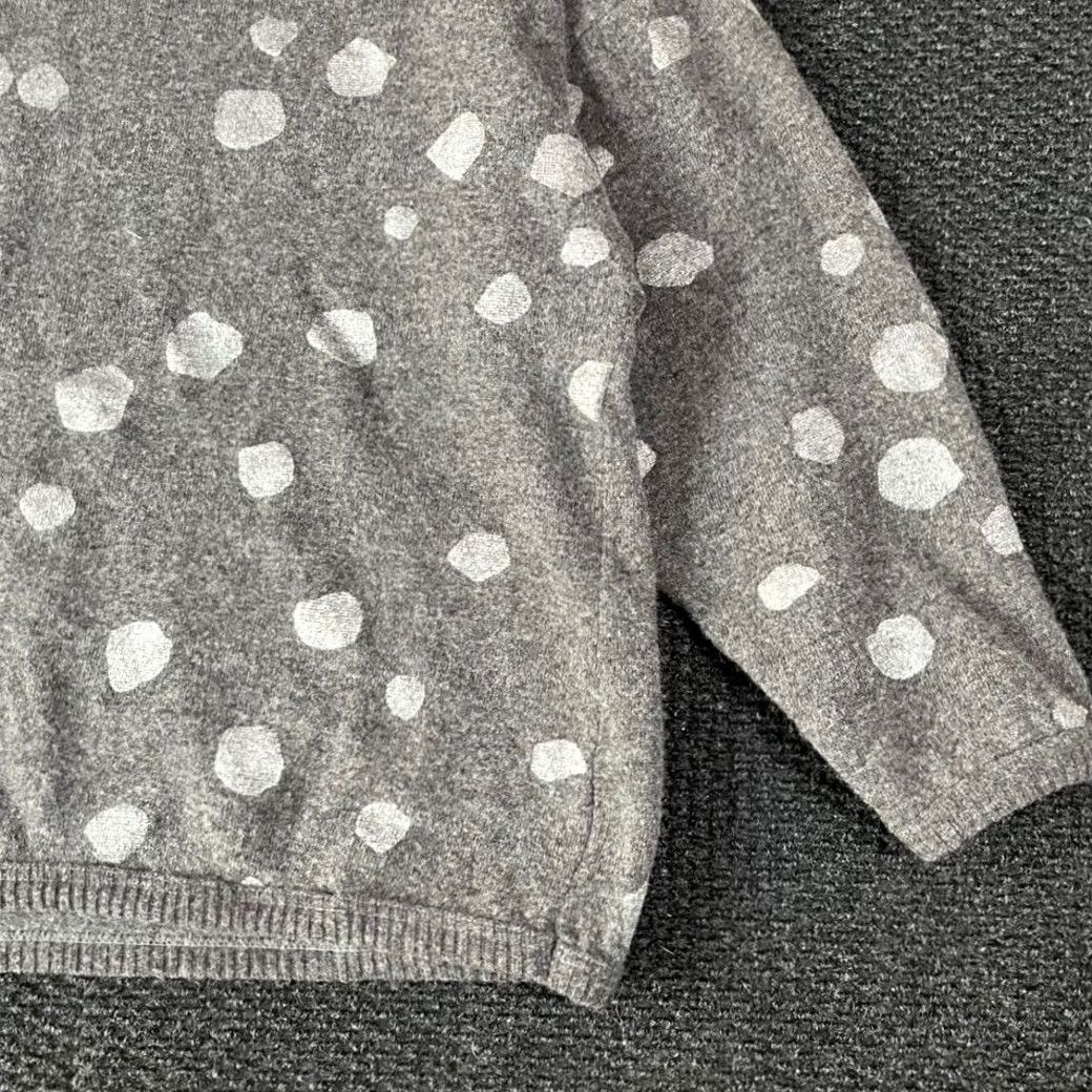 Anne Klein VINTAGE Anne Klein Sweater Gray 100% Wool Polka Dot Womens Medium Size M / US 6-8 / IT 42-44 - 5 Thumbnail