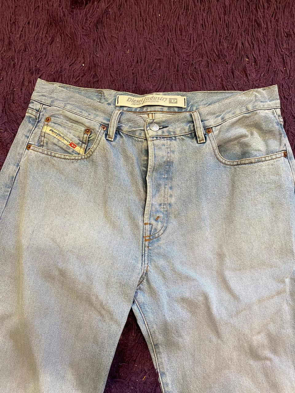 Diesel Vintage Y2K Diesel Industry Denim Distressed Jeans Size US 36 / EU 52 - 9 Thumbnail