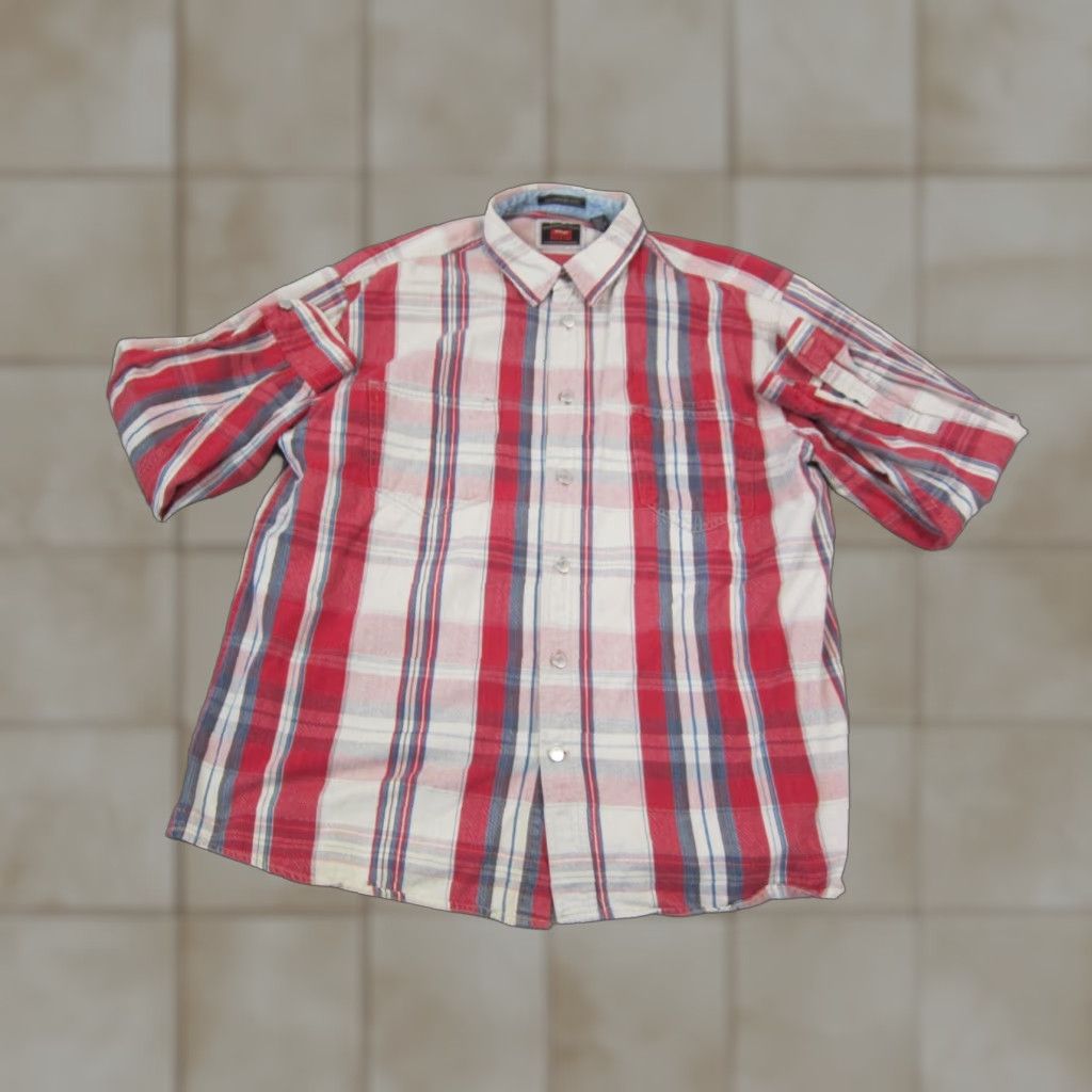 Wrangler VINTAGE Wrangler Shirt Mens XL Red Plaid Western Rodeo 90s Cotton Denim Button-Up Collared Long Sleeve Pockets Men's Size US XL / EU 56 / 4 - 1 Thumbnail