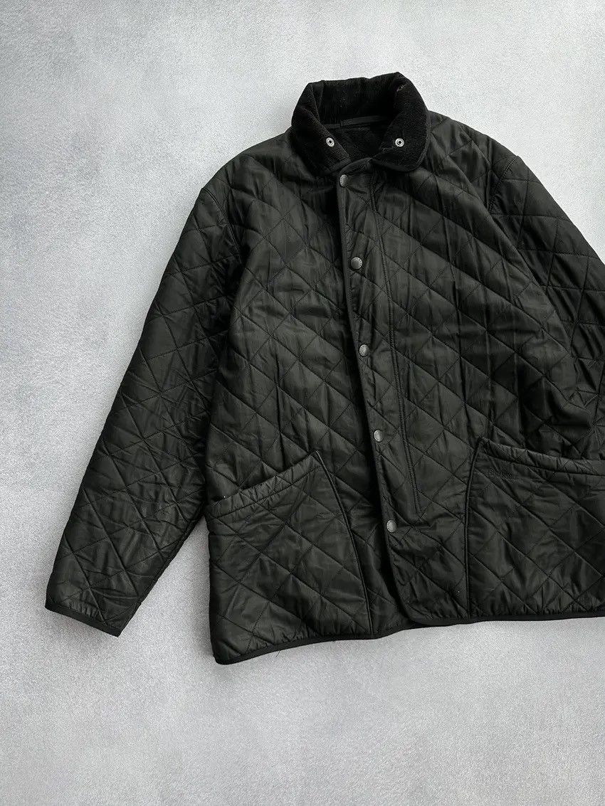 Barbour × Vintage Vintage Barbour Polarquilt Black Jacket Size US L / EU 52-54 / 3 - 2 Thumbnail