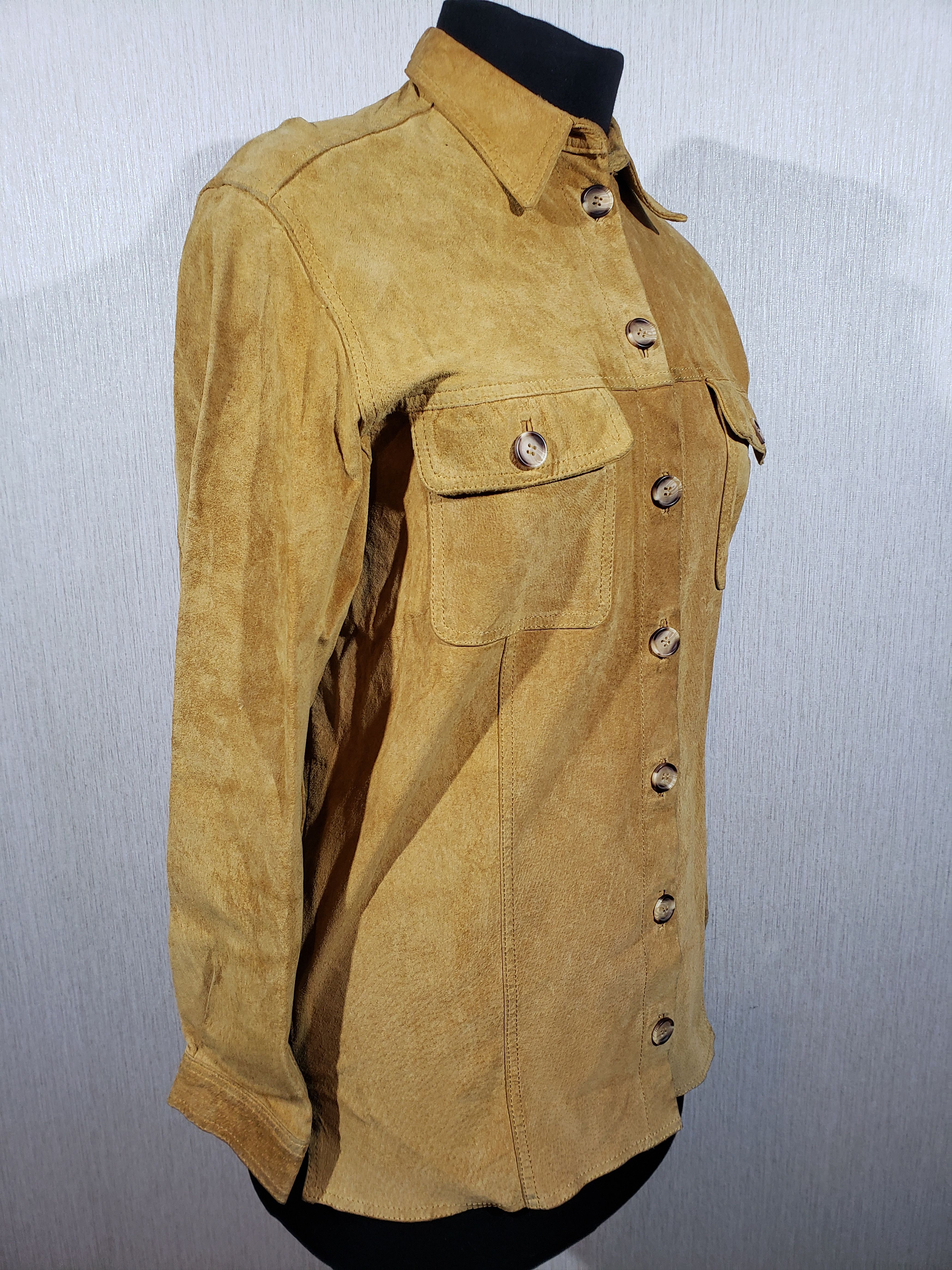 Other Stylish women's shirt made of genuine suede. Size L / US 10 / IT 46 - 3 Thumbnail