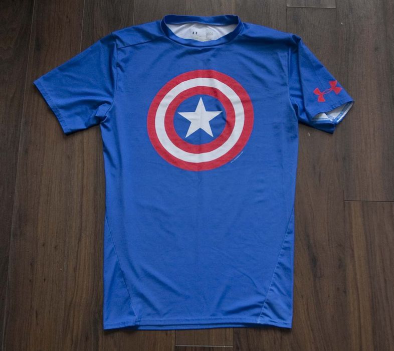 Under armour t shirt sales captain america