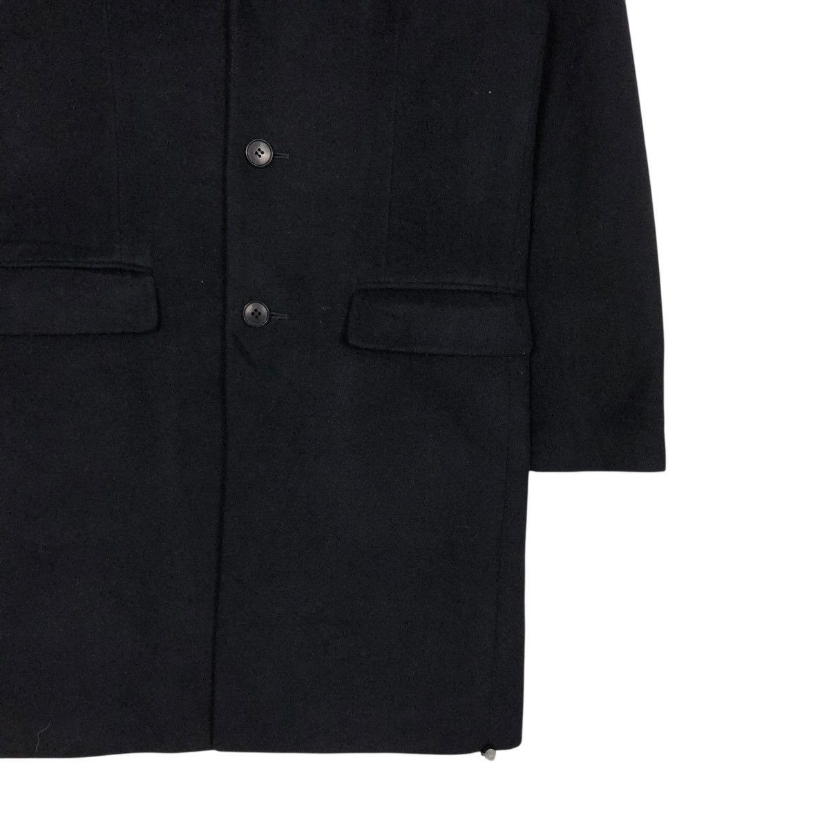 Issey Miyake 🔥RICH BLACK VINTAGE WOOL LONG JACKET SHIPS JET BLUE JAPAN Size US M / EU 48-50 / 2 - 7 Thumbnail