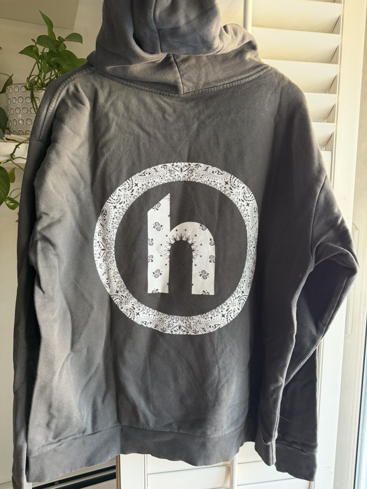 HIDDEN Hidden NY Paisley Hoodie - Washed Black Size US M / EU 48-50 / 2 - 2 Thumbnail