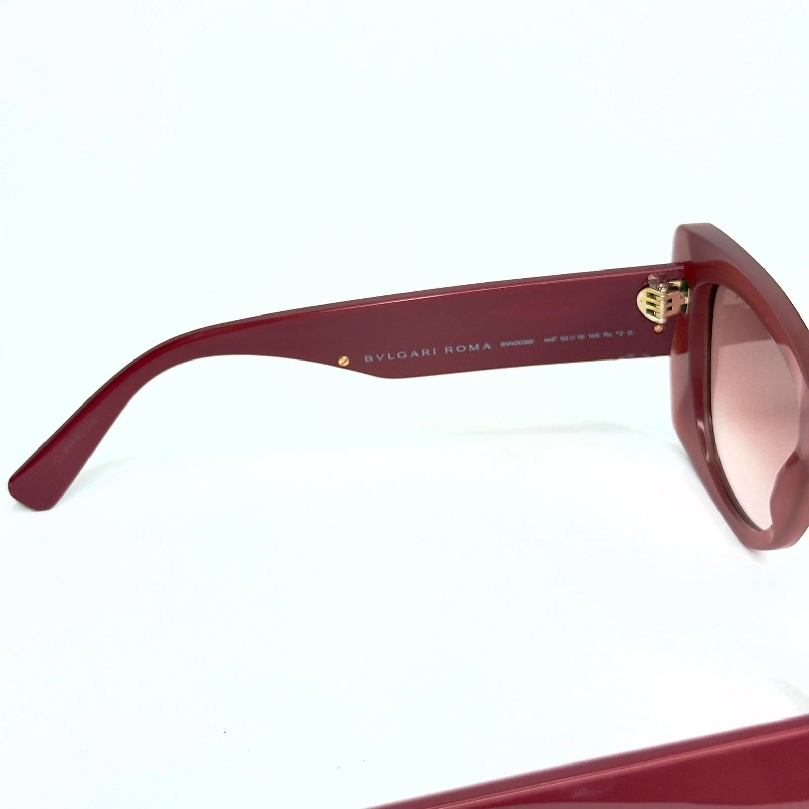 Bvlgari BVLGARI 40038 ROMA BV40038I Orange Brown Logo Sunglasses 44F Size ONE SIZE - 2 Thumbnail
