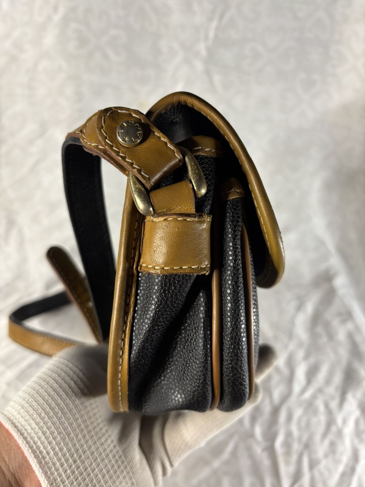 Lancel Defect Lancel Vintage Caviar Skin Cross Body Size ONE SIZE - 6 Thumbnail
