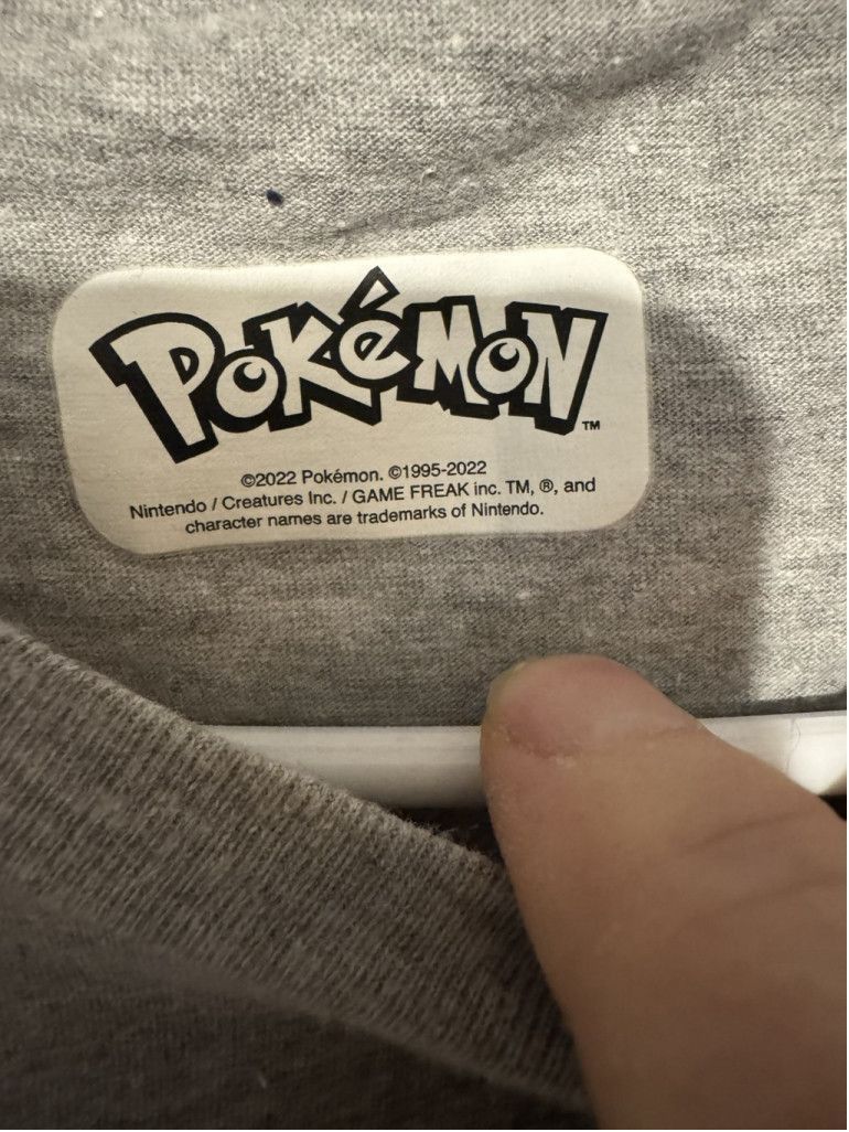 Pokemon Pokemon Pikachu Logo T-Shirt Men's Size XL (?) Gray Size US XL / EU 56 / 4 - 3 Thumbnail