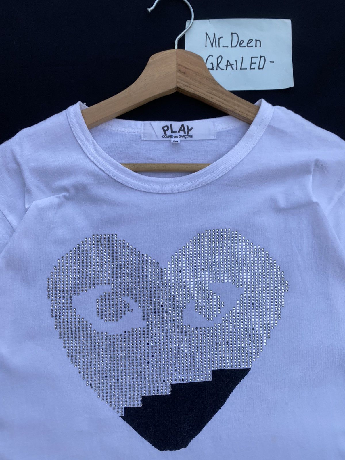 Comme des Garcons Rare Comme Des Garcons CDG Play Swarovski Tee Size US S / EU 44-46 / 1 - 6 Thumbnail