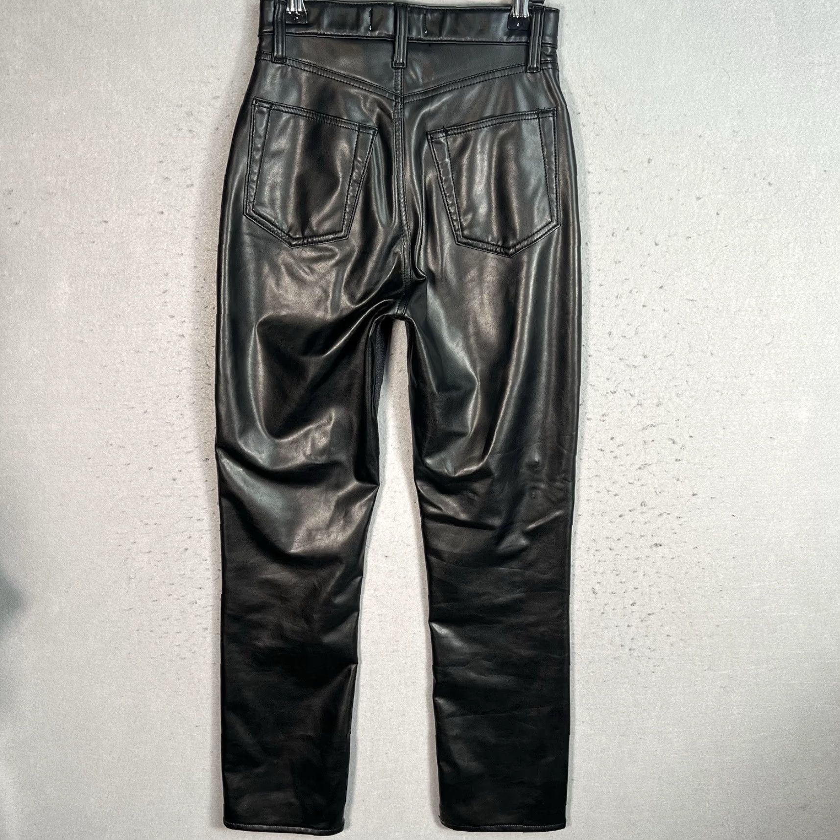 Abercrombie & Fitch VINTAGE Abercrombie & Fitch Jeans 25/0L Ultra High Rise Curve Love Faux Leather Pants Womens Jeans Size 42" / US 20 - 2 Thumbnail