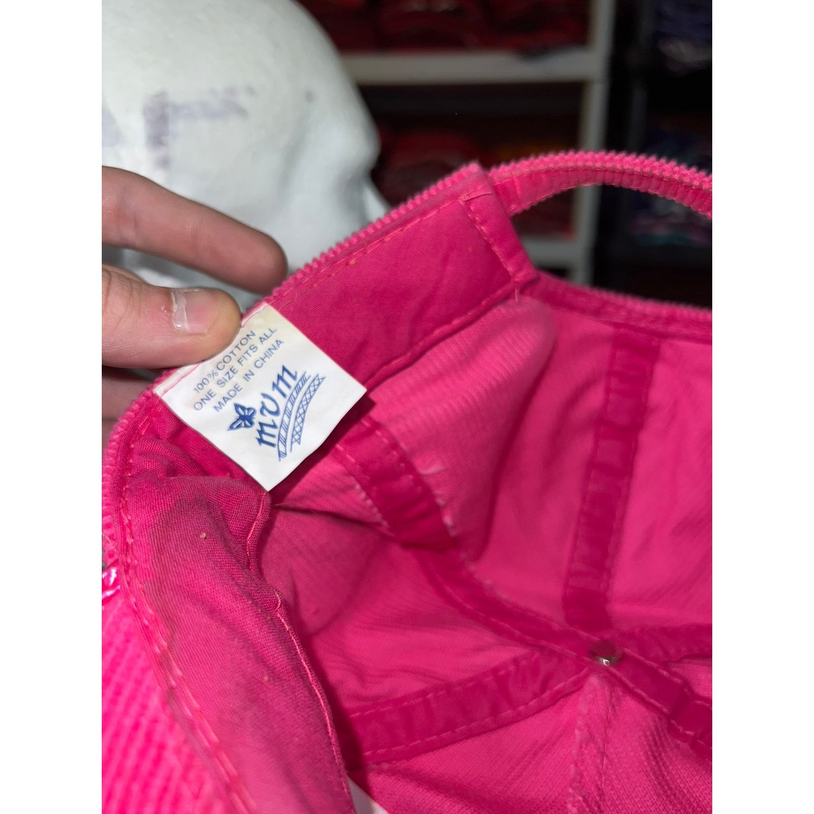 Vintage Vintage Pink Corduroy Roper Hat Strapback Master Cap VTG OS Size ONE SIZE - 7 Thumbnail