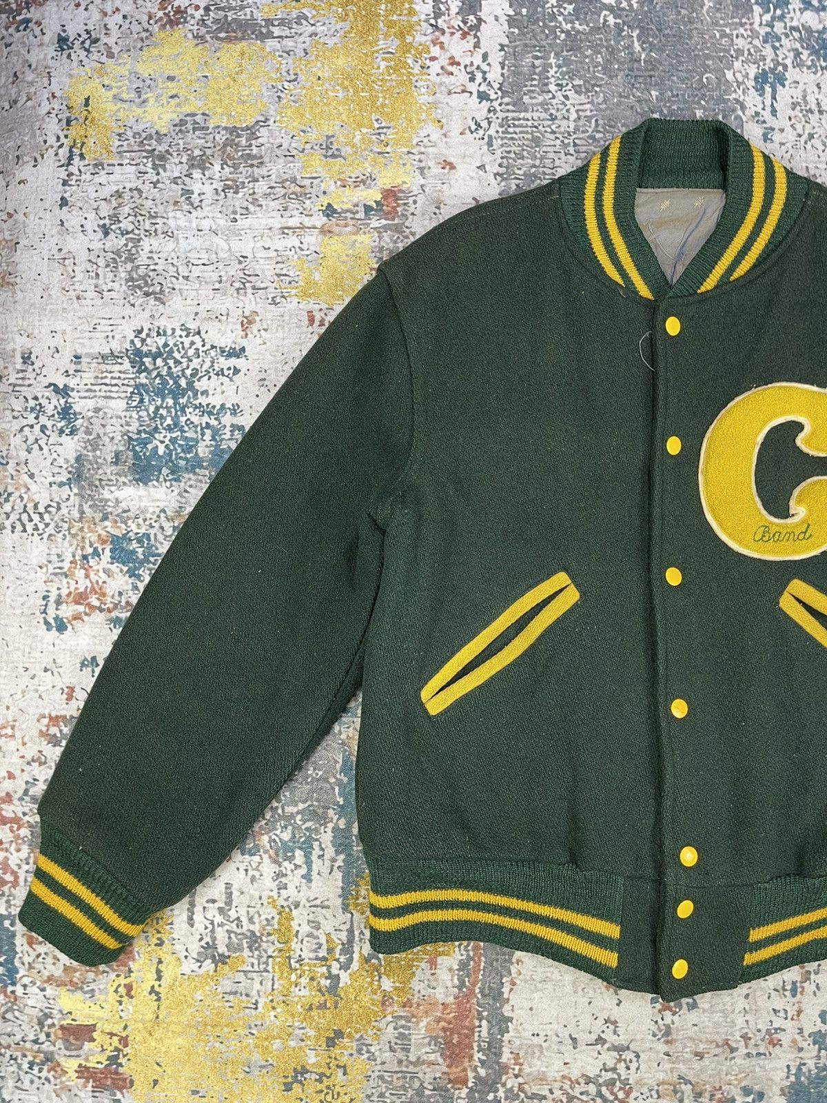 Vintage Vintage Carlynton Band Wool Varsity Jackets Size US M / EU 48-50 / 2 - 2 Thumbnail