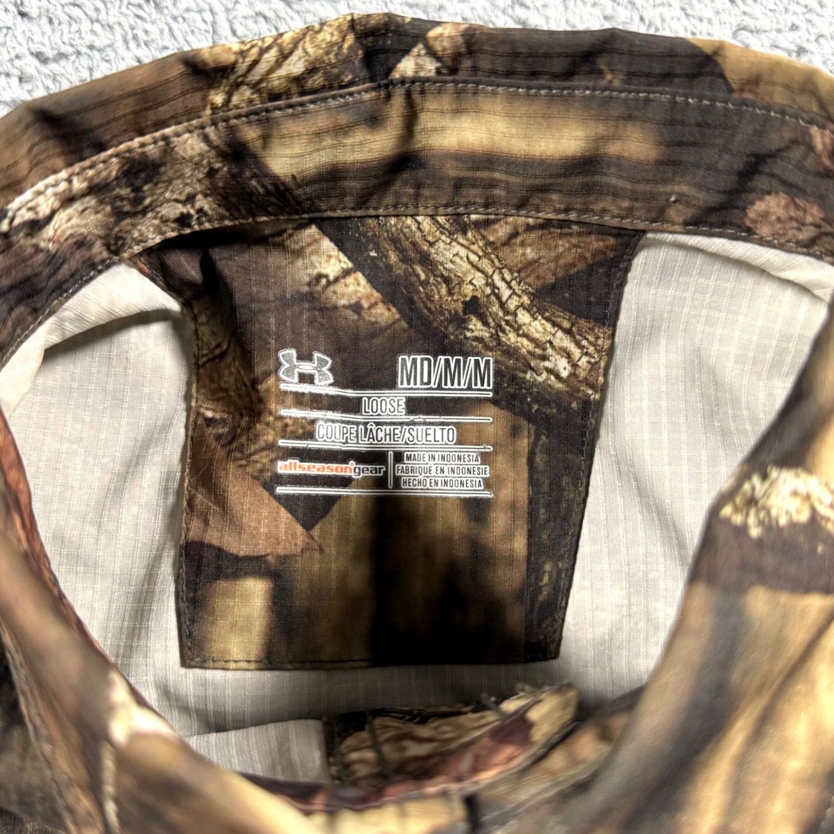 Under Armour Under Armour Performance Shirt Camo Hunting Button Size M Adult Mens Size US M / EU 48-50 / 2 - 3 Thumbnail