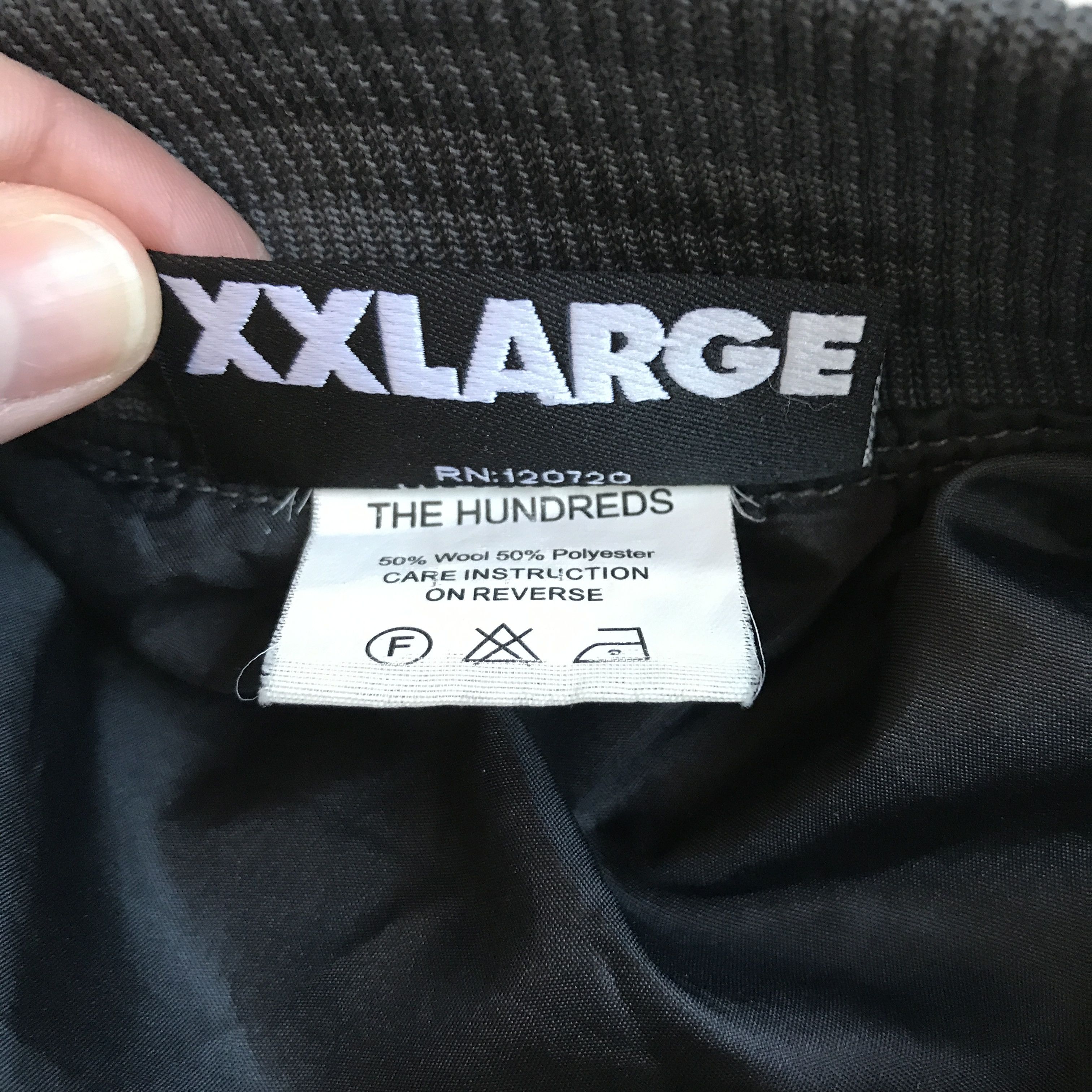 The Hundreds The Hundreds Men's Size XXL Varsity Jacket Wool Blend Grey Size US XXL / EU 58 / 5 - 5 Thumbnail