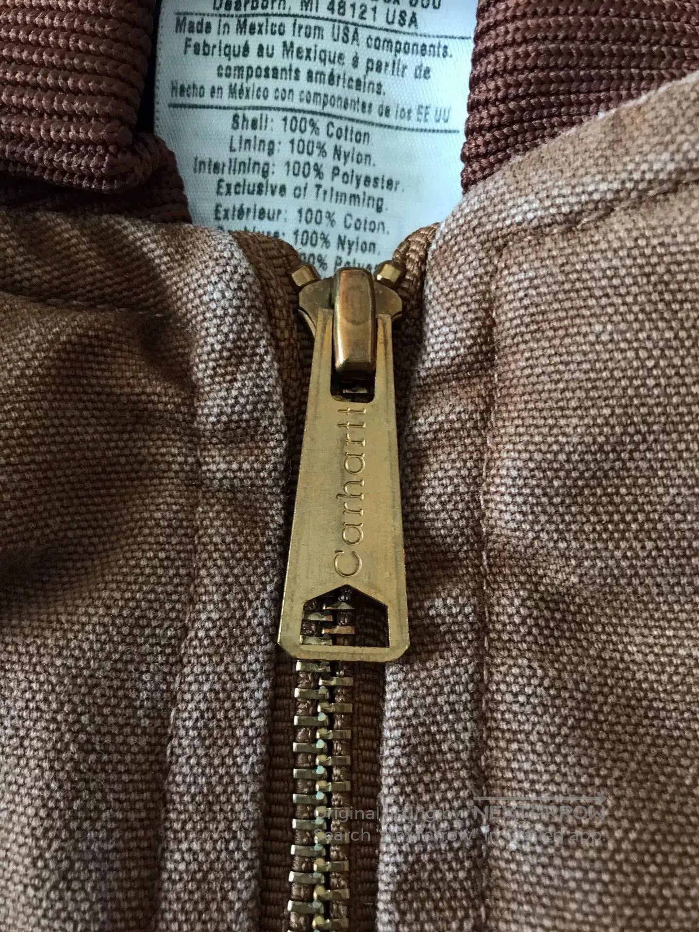 Carhartt Carhartt V02 Brown Washed Canvas Vest. Size US L / EU 52-54 / 3 - 5 Thumbnail