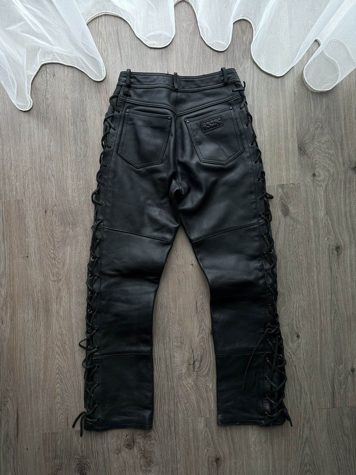 Genuine Leather × Vintage Vintage Genuine Leather Cowboy Black Pants Size US 30 / EU 46 - 6 Thumbnail