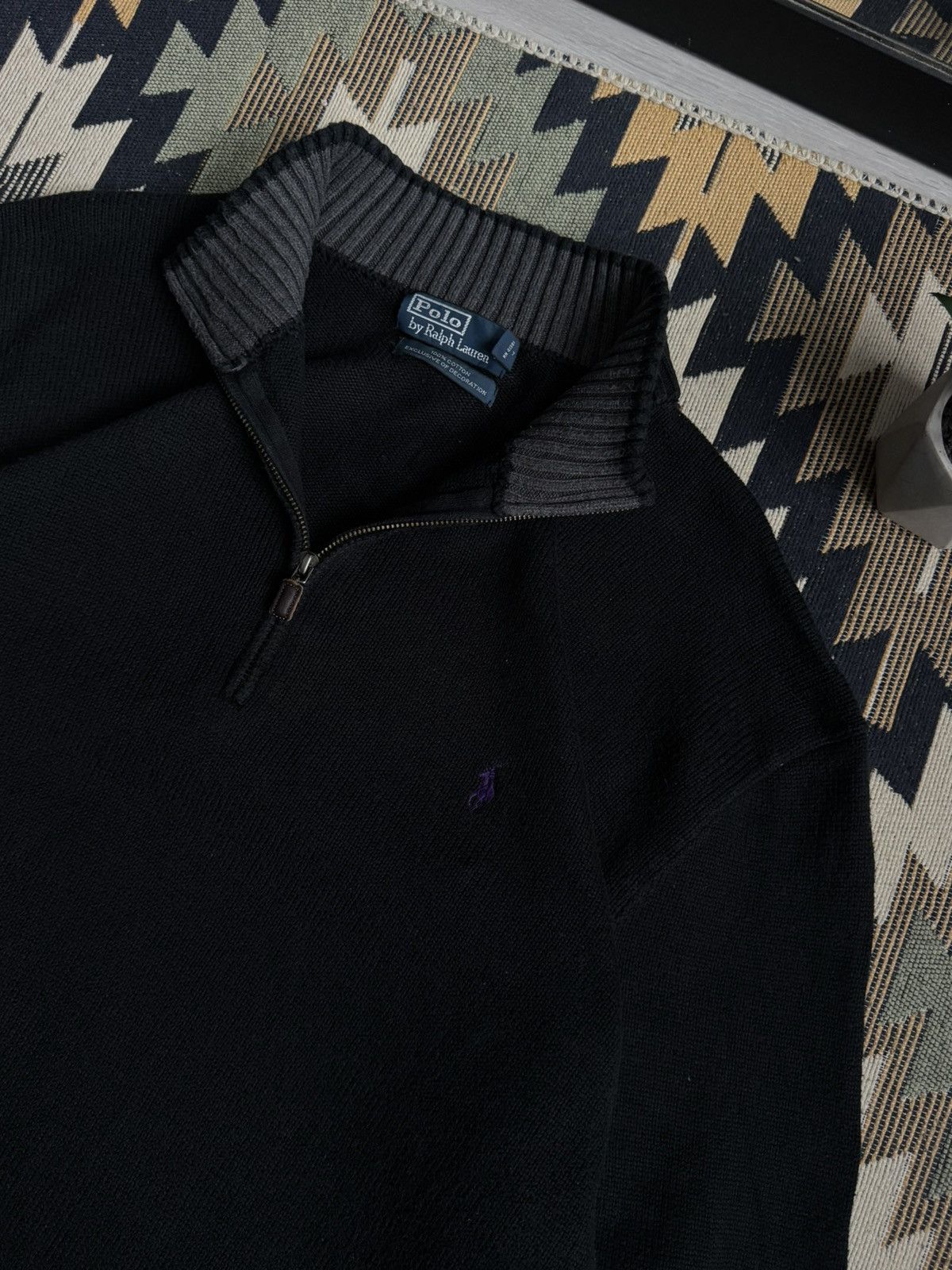 Polo Ralph Lauren Vintage 90’s Polo Ralph Lauren 1/3 Zip Sweater Size US XXL / EU 58 / 5 - 5 Thumbnail