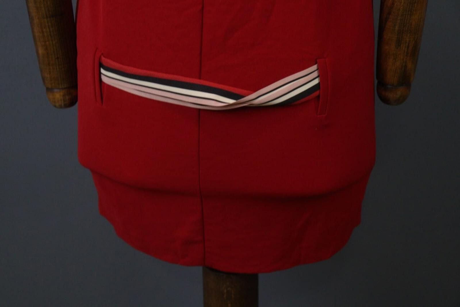 Designer Cop Copine Red Regular Fit Belted Waist Tank Dress Size 36 Size M / US 6-8 / IT 42-44 - 10 Thumbnail