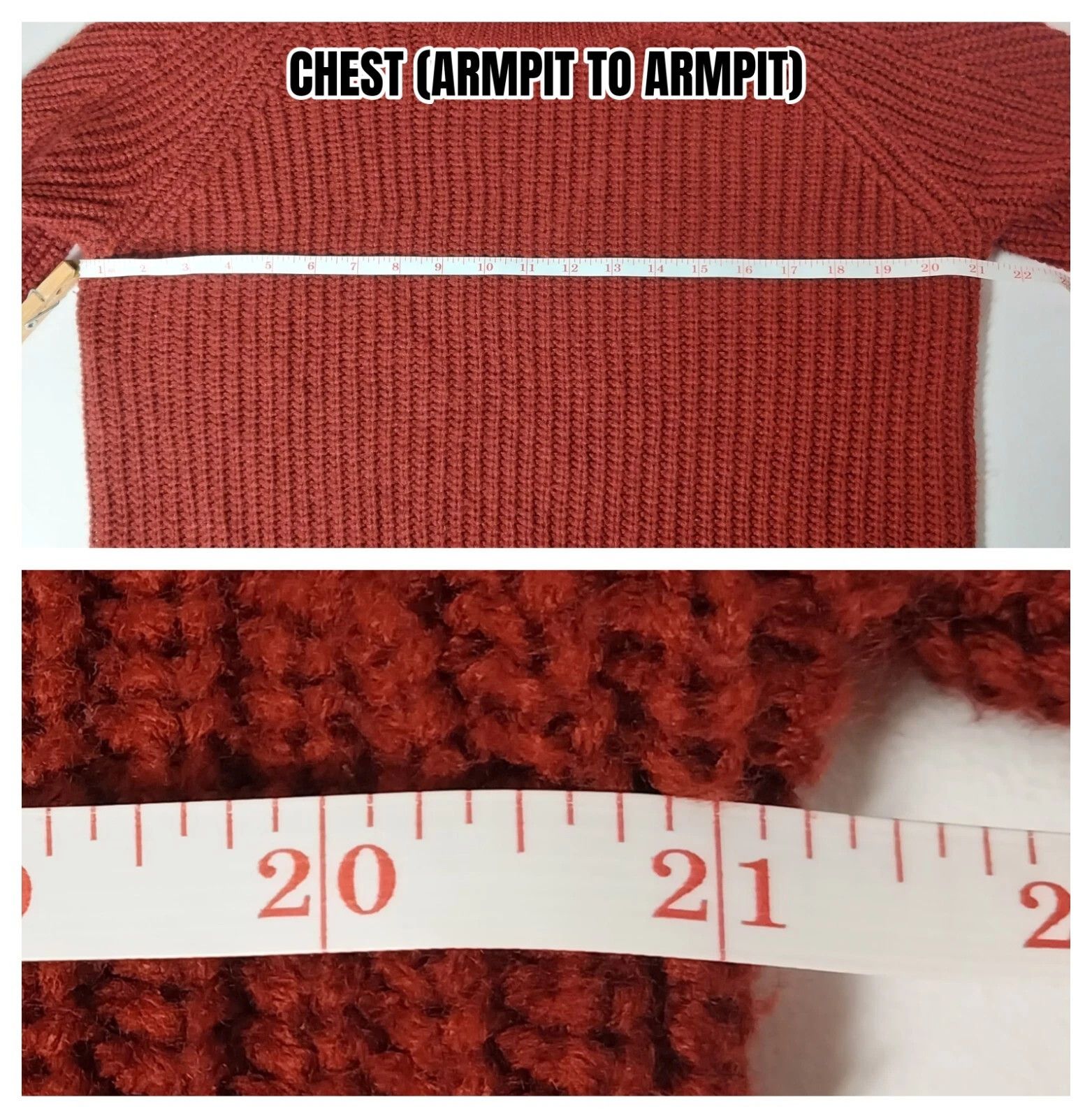 Other A New Day Sweater Tunic Red Cable Knit Cowl Academia Size L / US 10 / IT 46 - 5 Thumbnail