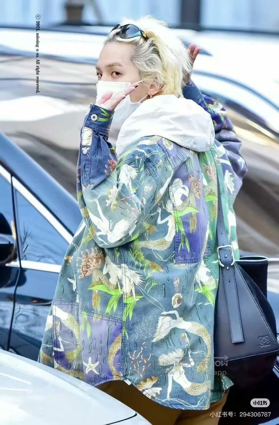 Loewe Loewe Mermaid Print Denim Jacket. Size L / US 10 / IT 46 - 7 Thumbnail