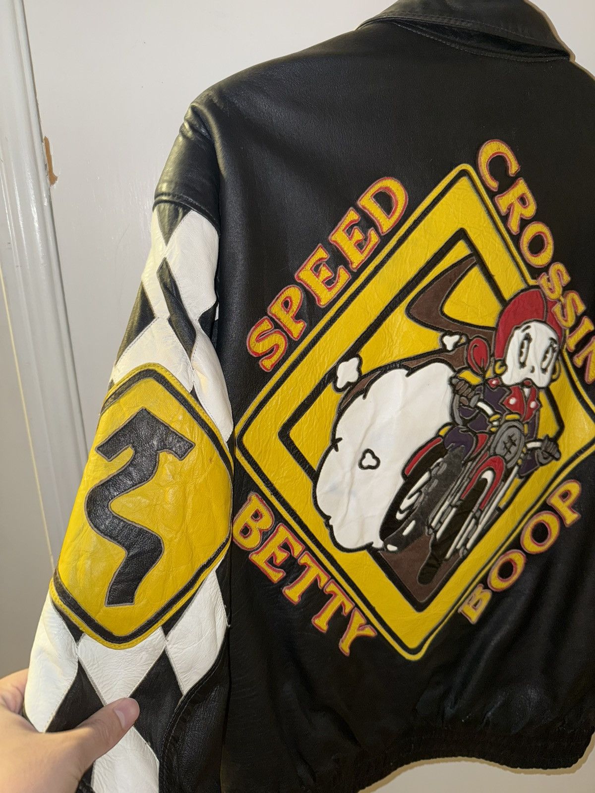 NASCAR Betty Boop Leather NASCAR jacket Size US L / EU 52-54 / 3 - 3 Thumbnail