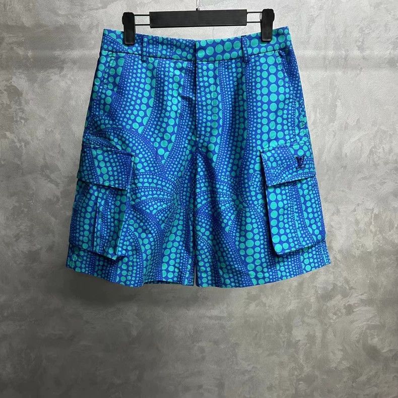 Louis Vuitton Louis Vuitton Blue Pattern Cargo Shorts Size US 28 / EU 44 - 1 Thumbnail