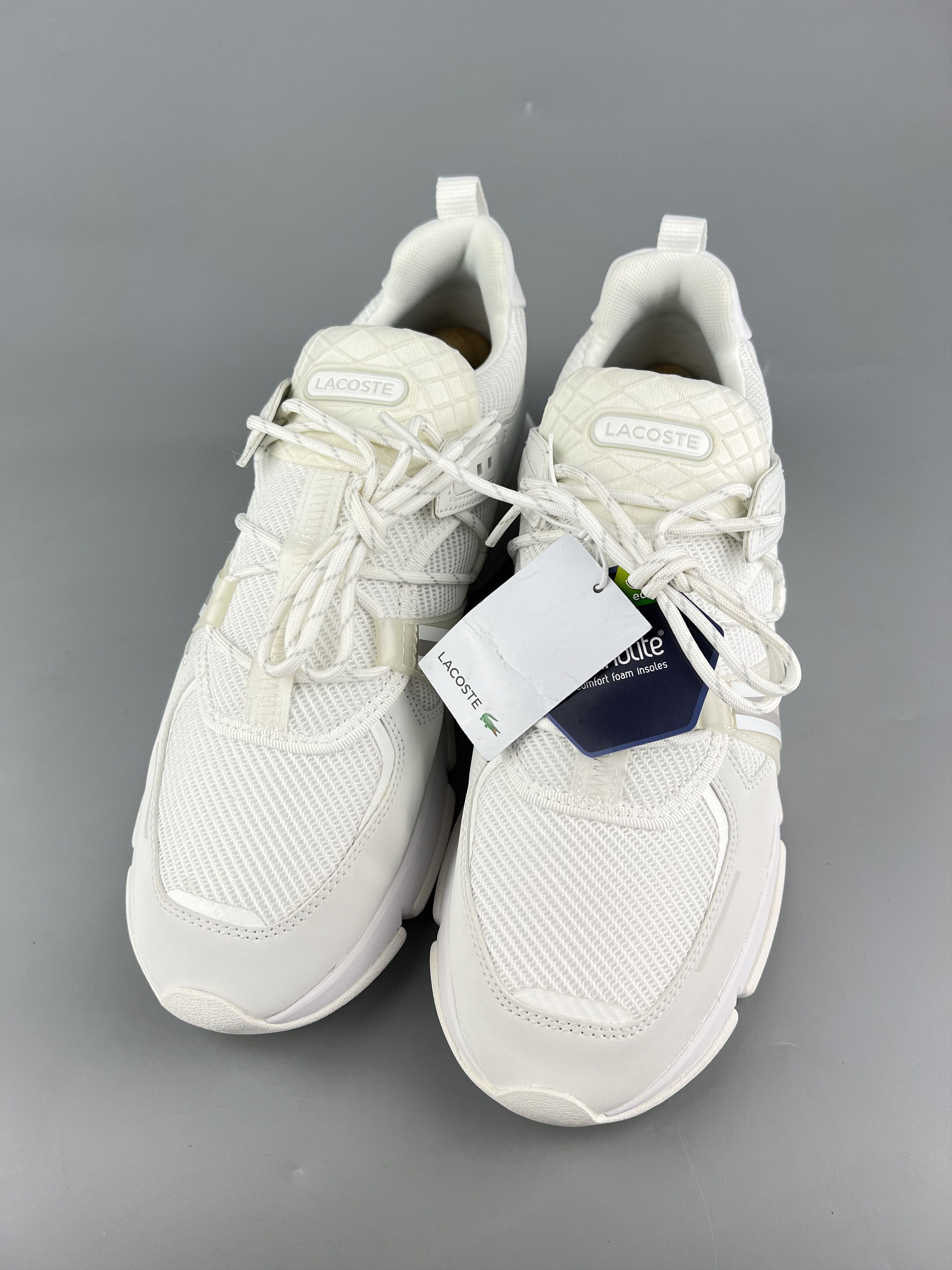 Lacoste Lacoste Men's White Sneakers Size US 10.5 Size US 10.5 / EU 43-44 - 4 Thumbnail