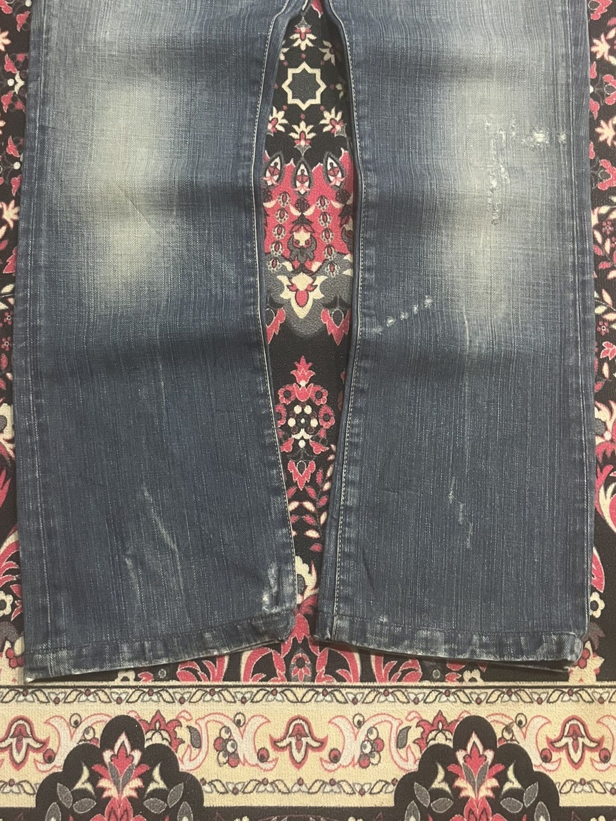 GAS Vintage GAS Blue Faded Washed Straight Leg Jeans Size US 32 / EU 48 - 11 Thumbnail