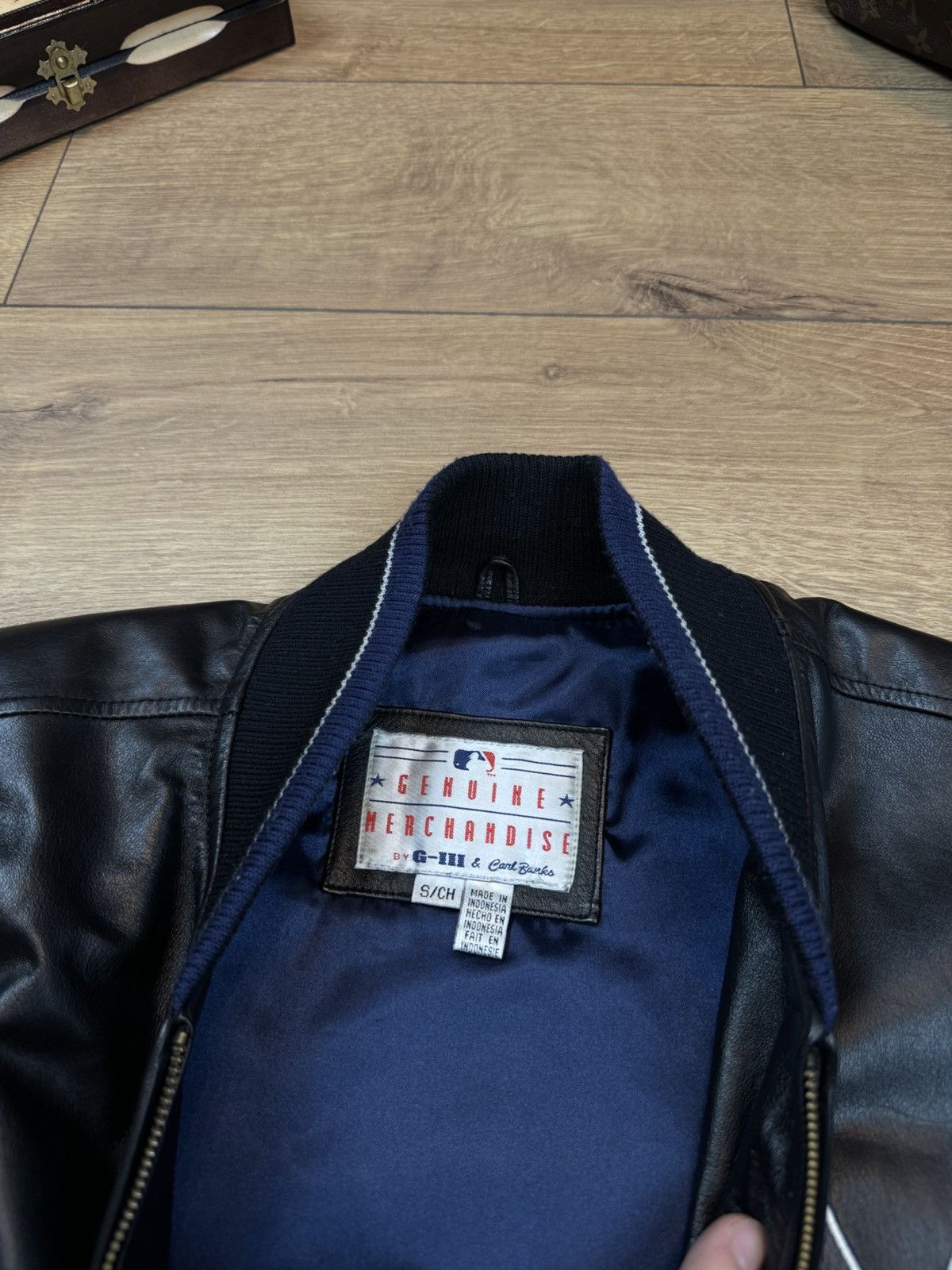 New York Yankees New York Yankees leather jacket original baseball retro item Size US L / EU 52-54 / 3 - 5 Thumbnail
