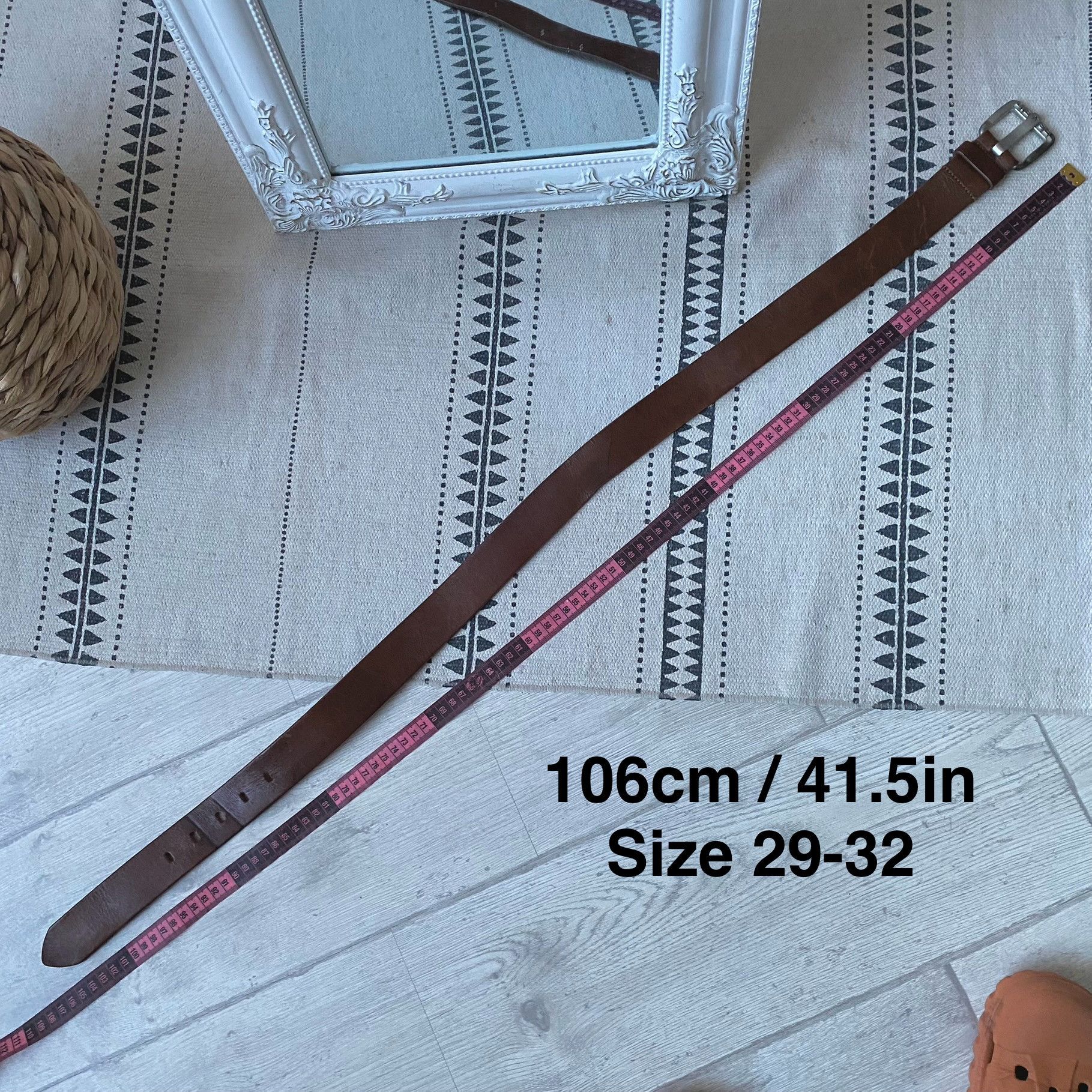 Cowboy Equipment Vintage 00s Diesel leather belts Western vibe Y2K Size 32 - 9 Thumbnail