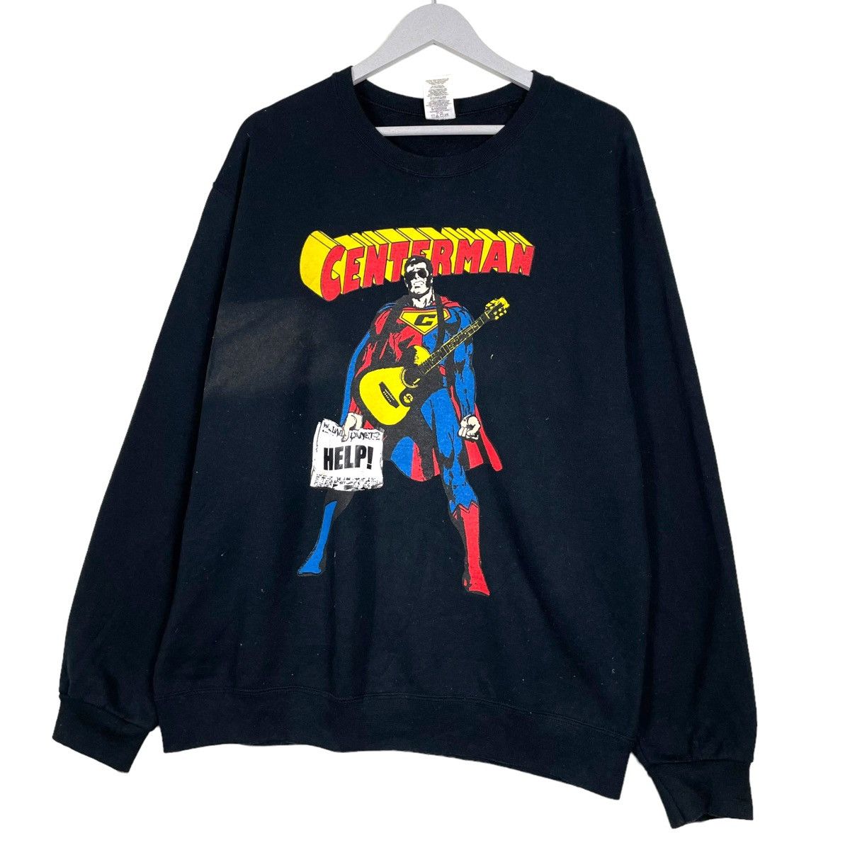 Marvel Comics 💥CENTERMAN SUPER HERO CREWNECK PULLOVER SWEATER Size US L / EU 52-54 / 3 - 2 Thumbnail