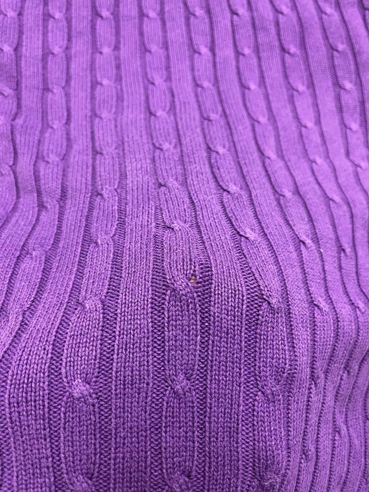 Polo Ralph Lauren Polo Ralph Lauren Cable Knit Jumper Sweater Women’s Purple Size XL / US 12-14 / IT 48-50 - 10 Thumbnail