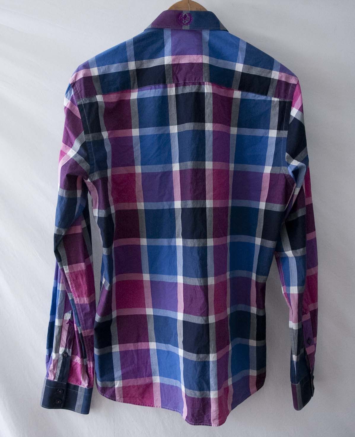 Au Noir Au Noir Shirt Made in Turkey Size 3 /M Multicolor Plaid Size US M / EU 48-50 / 2 - 6 Thumbnail