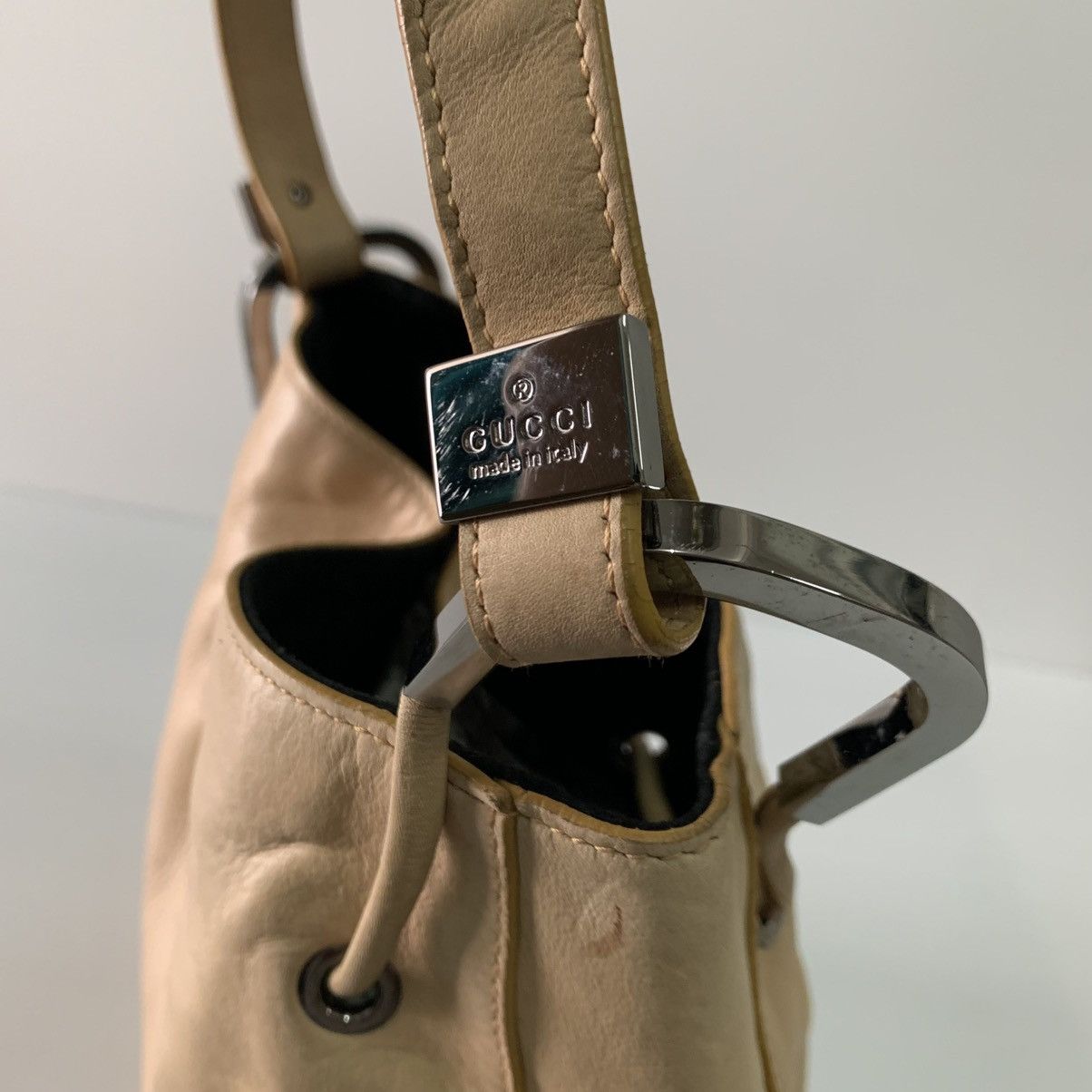 Gucci Gucci Shoulder Leather Hobo Handbag Size ONE SIZE - 9 Thumbnail