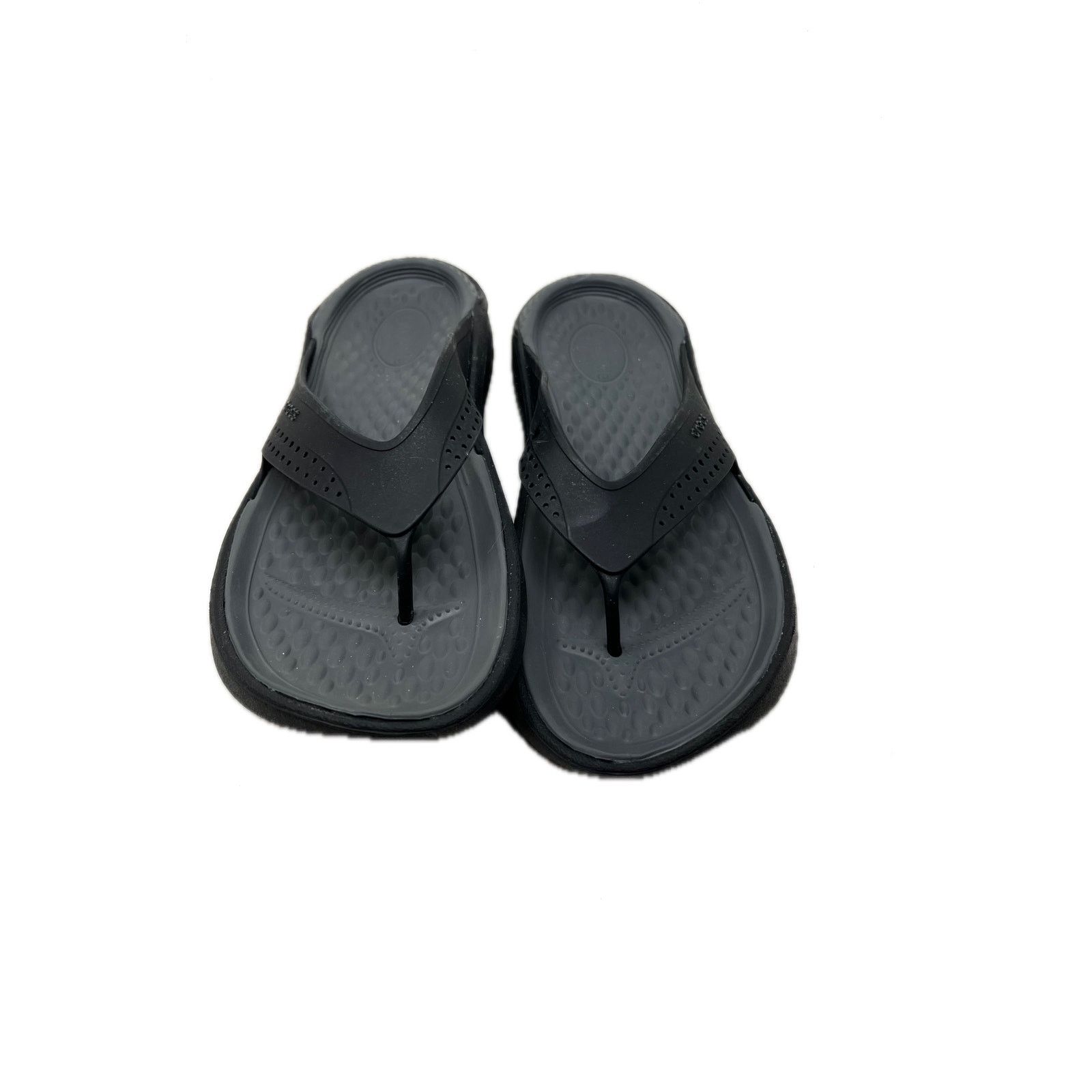 Crocs Crocs Splash Flip Sandals Black Gray Mens Size 11 Size US 11 / EU 44 - 1 Thumbnail