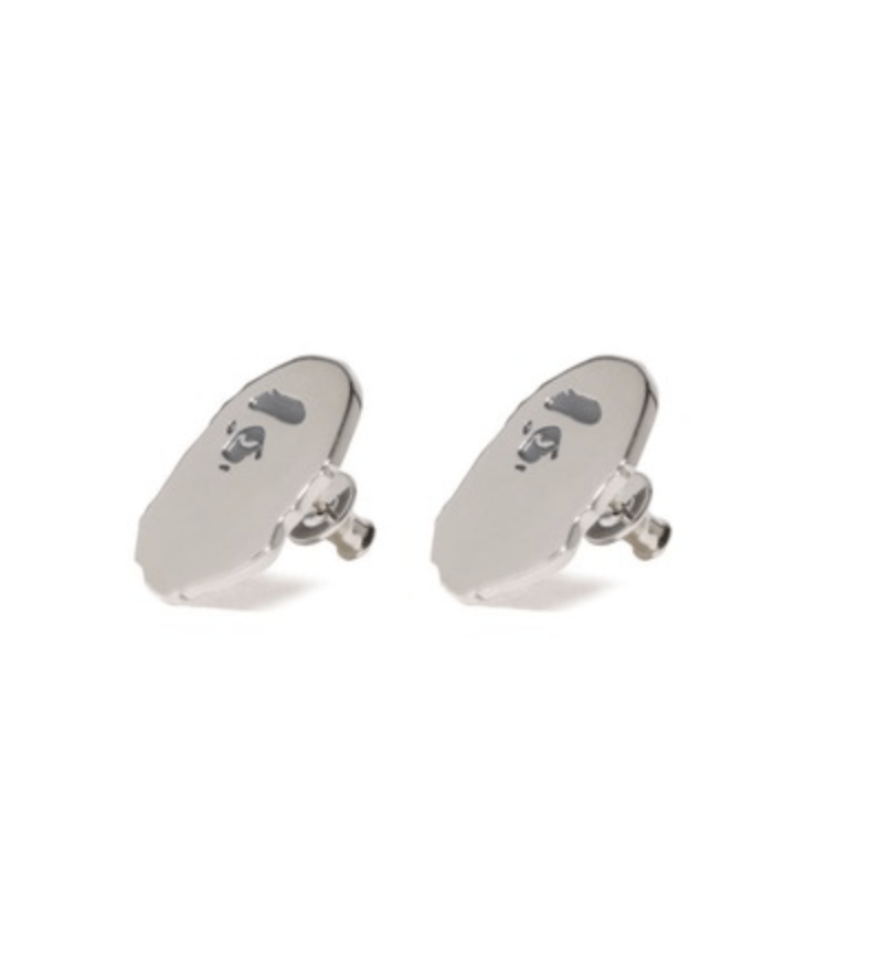 Bape Bape APE HEAD SILVER EARRINGS Size ONE SIZE - 2 Thumbnail