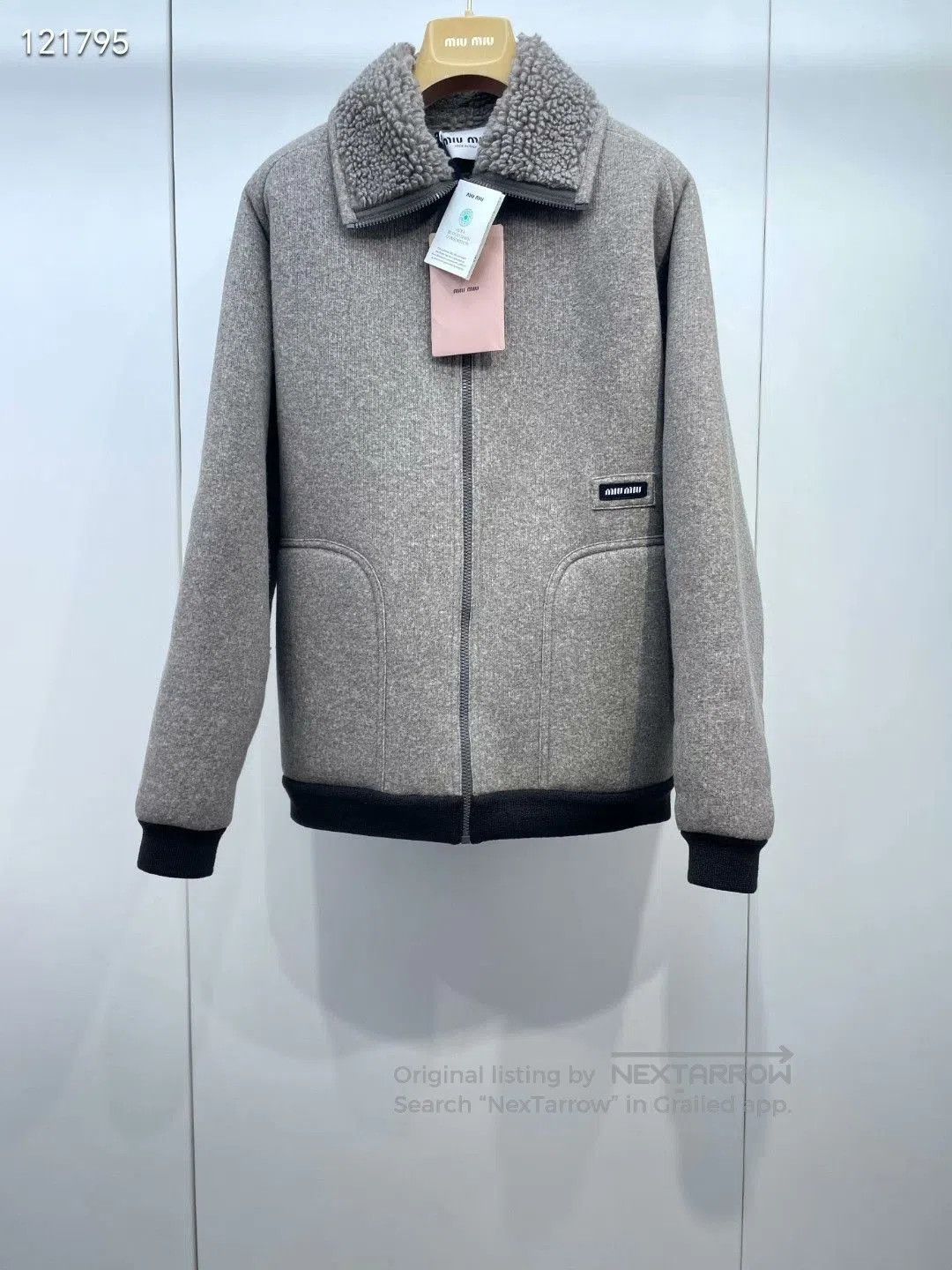 Miu Miu Miu Miu 25 Fleece Zip Jacket. Size S / US 4 / IT 40 - 1 Thumbnail