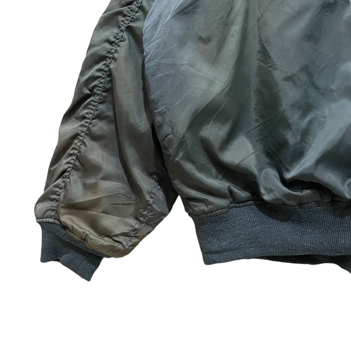 Bullhead Denim Co. × Vintage Vintage 1994 MA-1 BULLHEAD Zipper Bomber Jacket Size US L / EU 52-54 / 3 - 11 Thumbnail