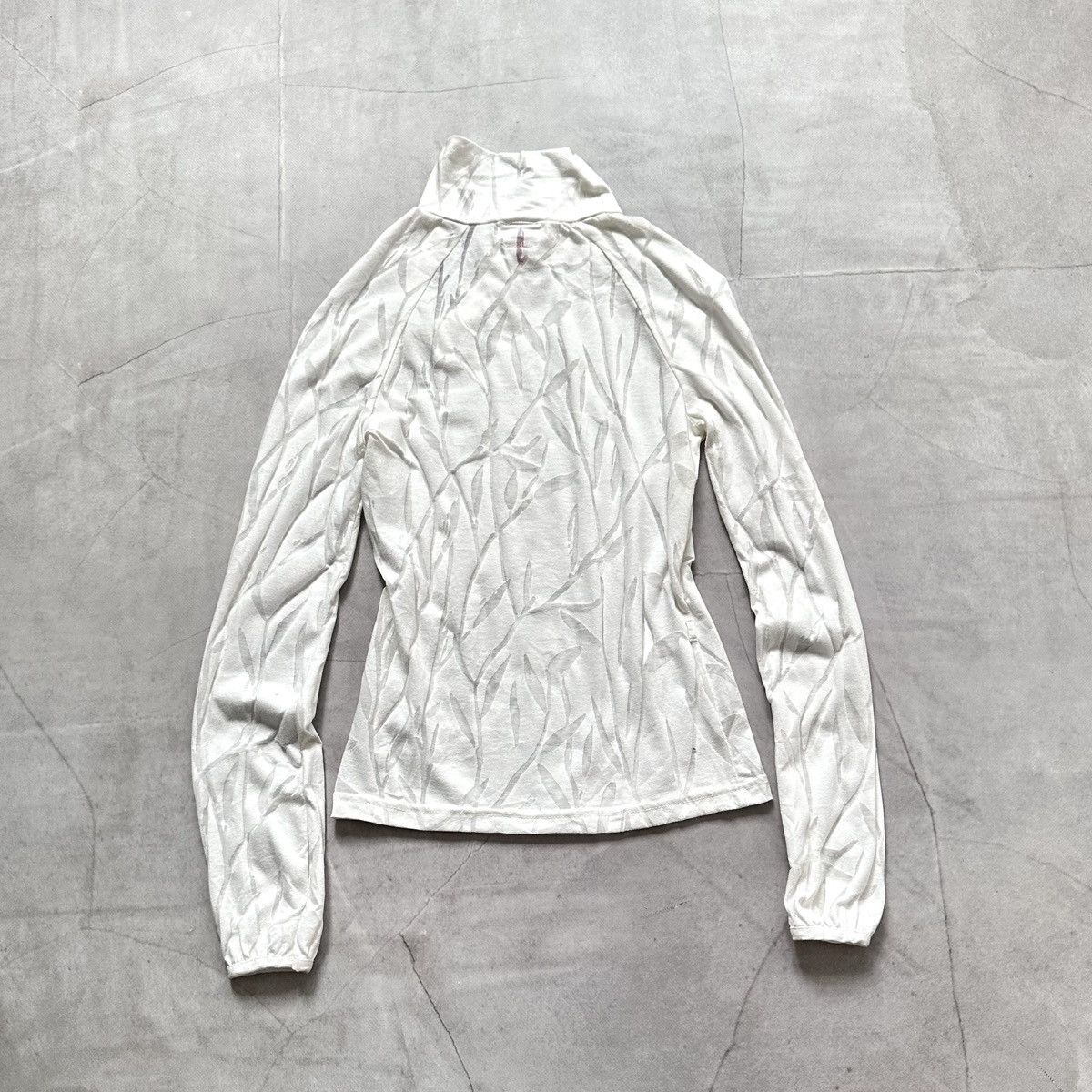 Hysteric Glamour × Undercover Mesh Floral Cop Copine Vibe Side Button Long Sleeve T Shirt Size XS / US 0-2 / IT 36-38 - 11 Thumbnail