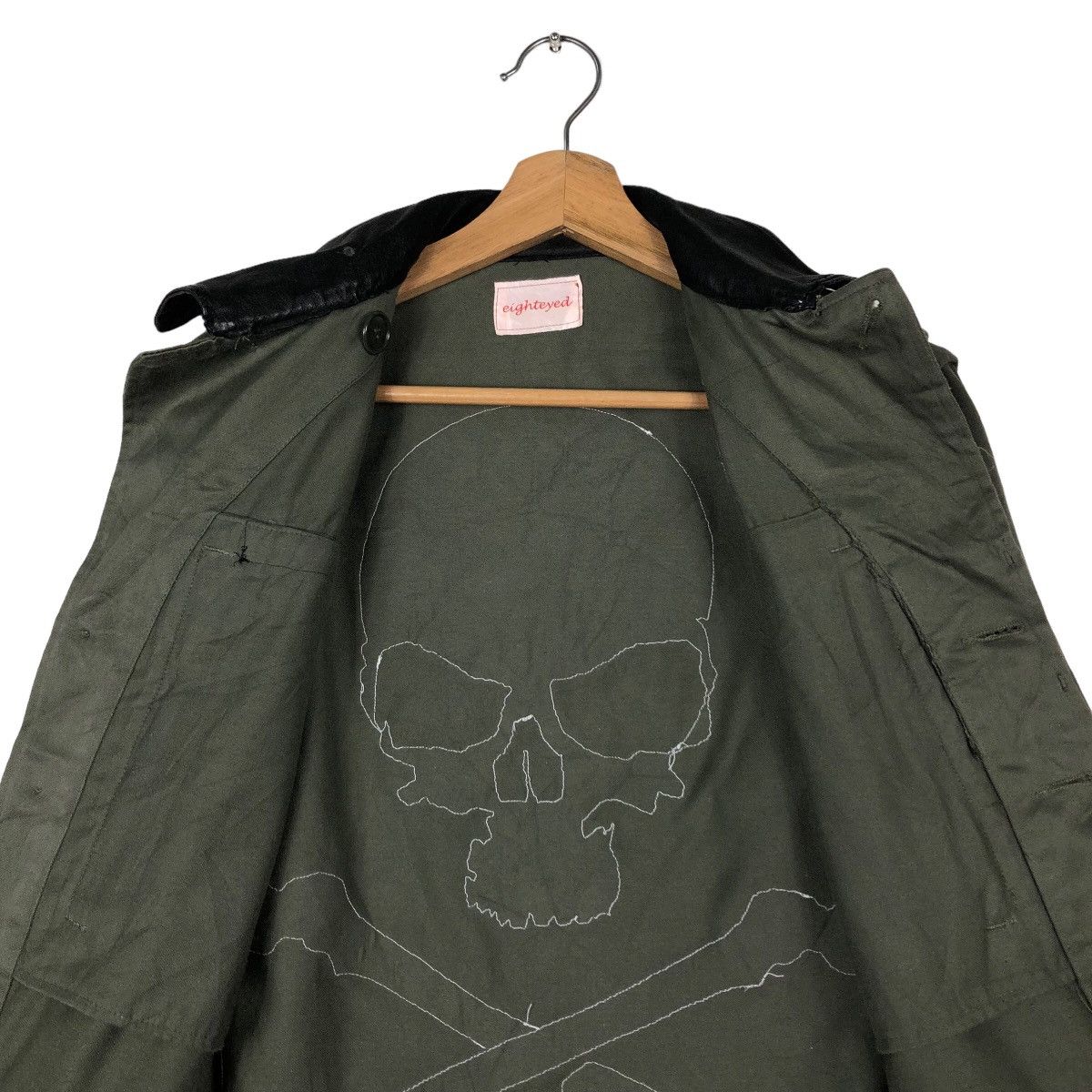If Six Was Nine 🔥Vtg Biker Military Jacket Koppers Skeleton Bones Big Logo Size US M / EU 48-50 / 2 - 14 Thumbnail
