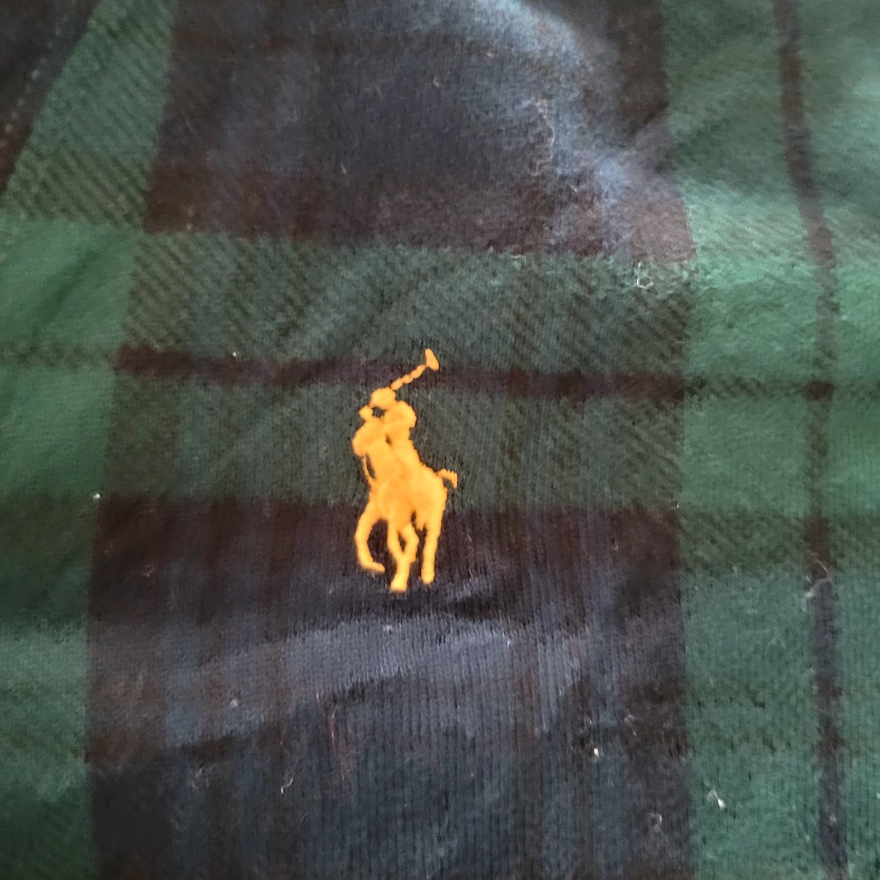 Polo Ralph Lauren Vintage Polo Ralph Lauren Shawl Collar Sweatshirt Green Check Tartan – Size M – Men Size US M / EU 48-50 / 2 - 4 Thumbnail