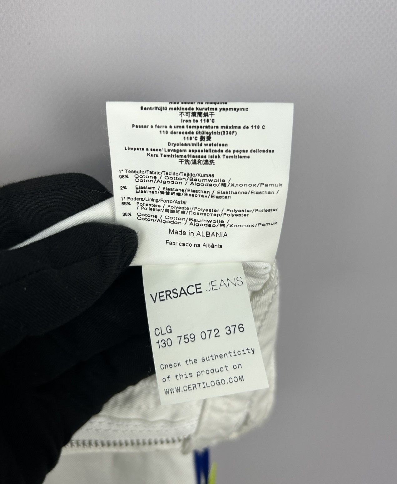 Versace × Versace Jeans Couture Versace Jeans White Jeans Pants Sz W30 L34 NWT Luxury Size US 30 / EU 46 - 11 Thumbnail